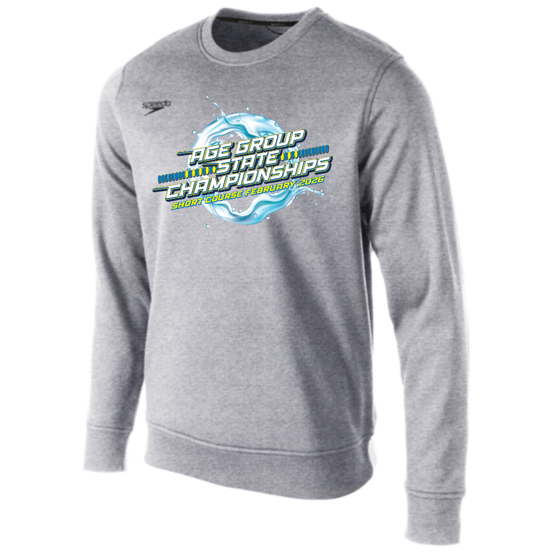 Speedo Fleece Crew Neck Sweatshirt (Heat Press) - 2026 GA Age Group Championship