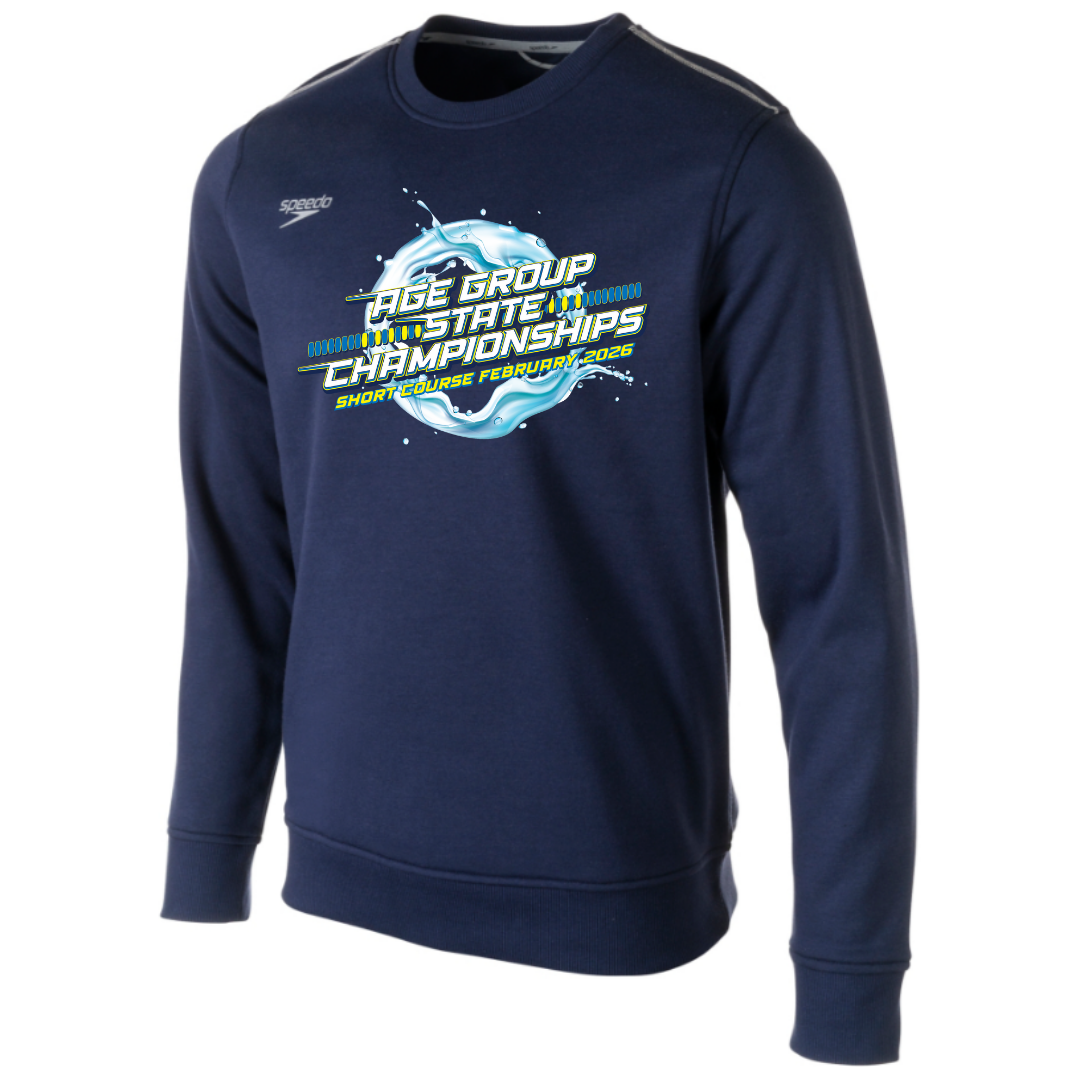 Speedo Fleece Crew Neck Sweatshirt (Heat Press) - 2026 GA Age Group Championship