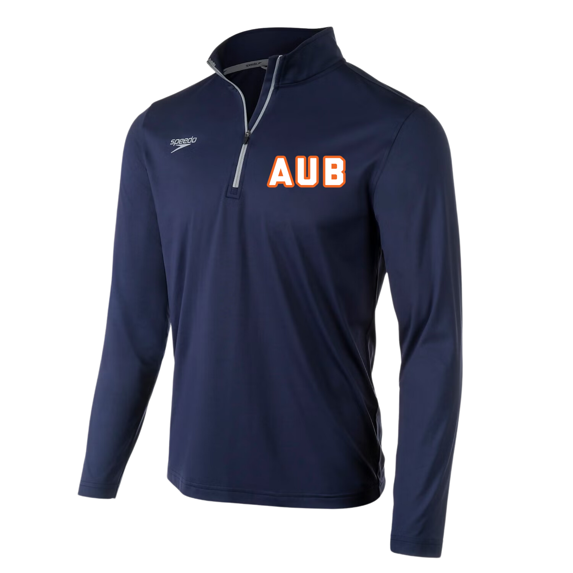 Speedo Jersey 1/4 Zip Long Sleeve T-Shirt (Customized) - Auburn Aquatics