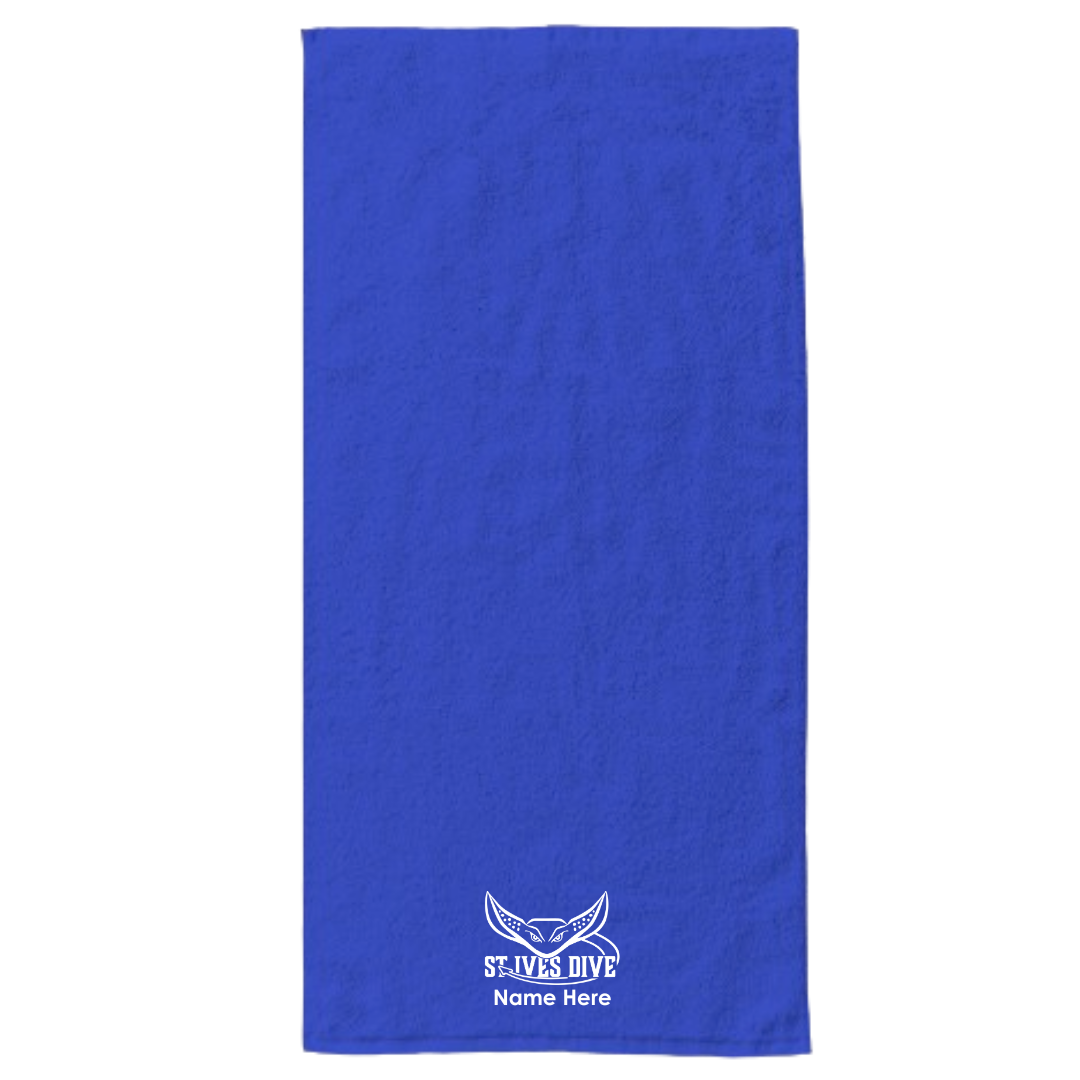 34" x 70" Velour Towel (Customized) - St Ives Dive