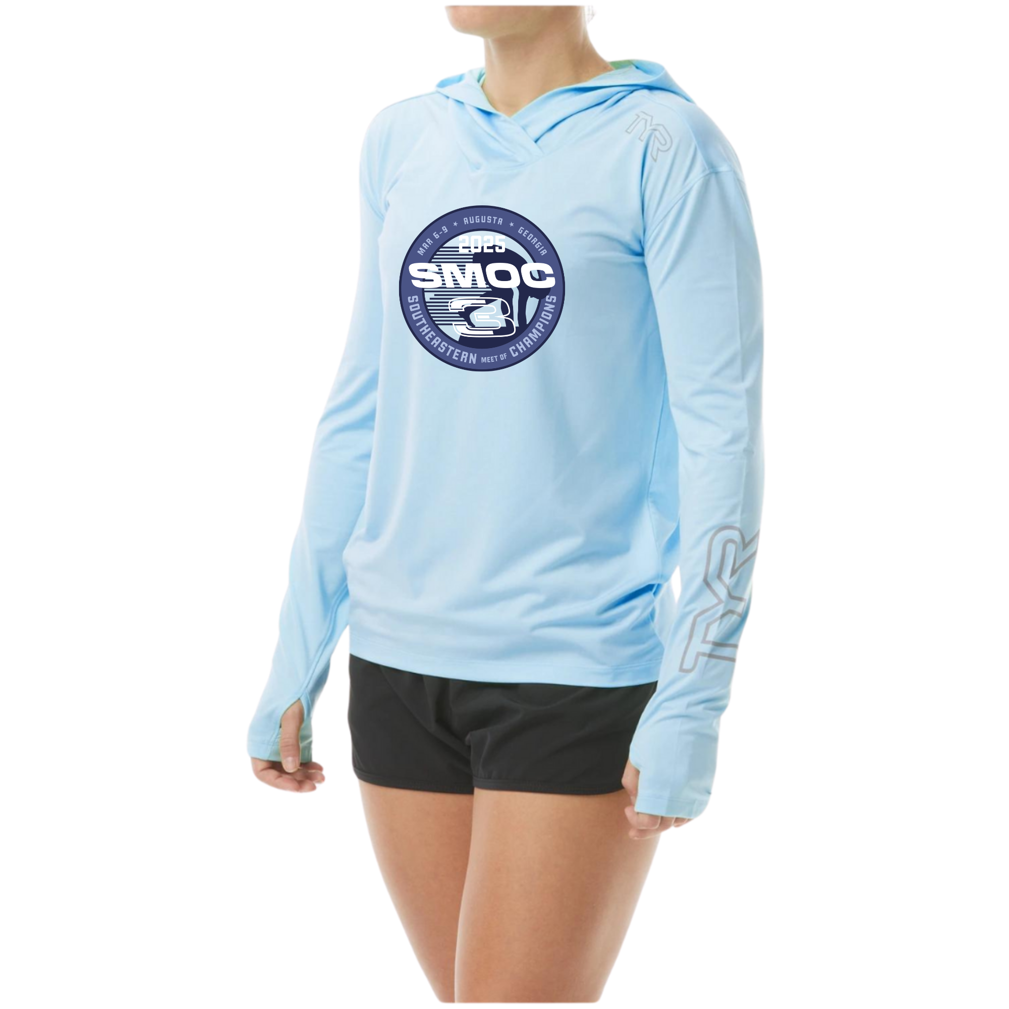 TYR Women's Sun Defense Hooded Shirt - (Customized) - Southeastern Meet of Champions