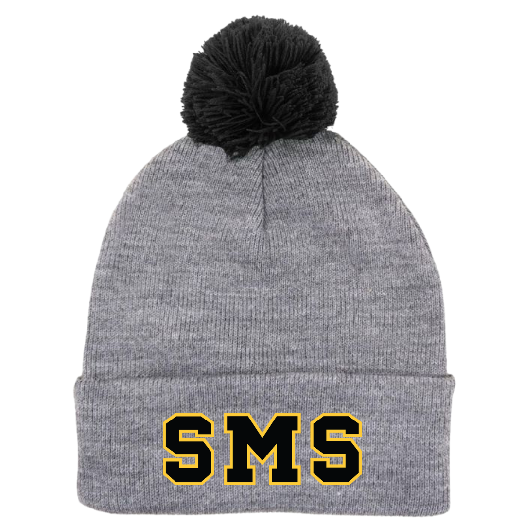 Puff Ball Beanie (Customized) - Sutton Middle