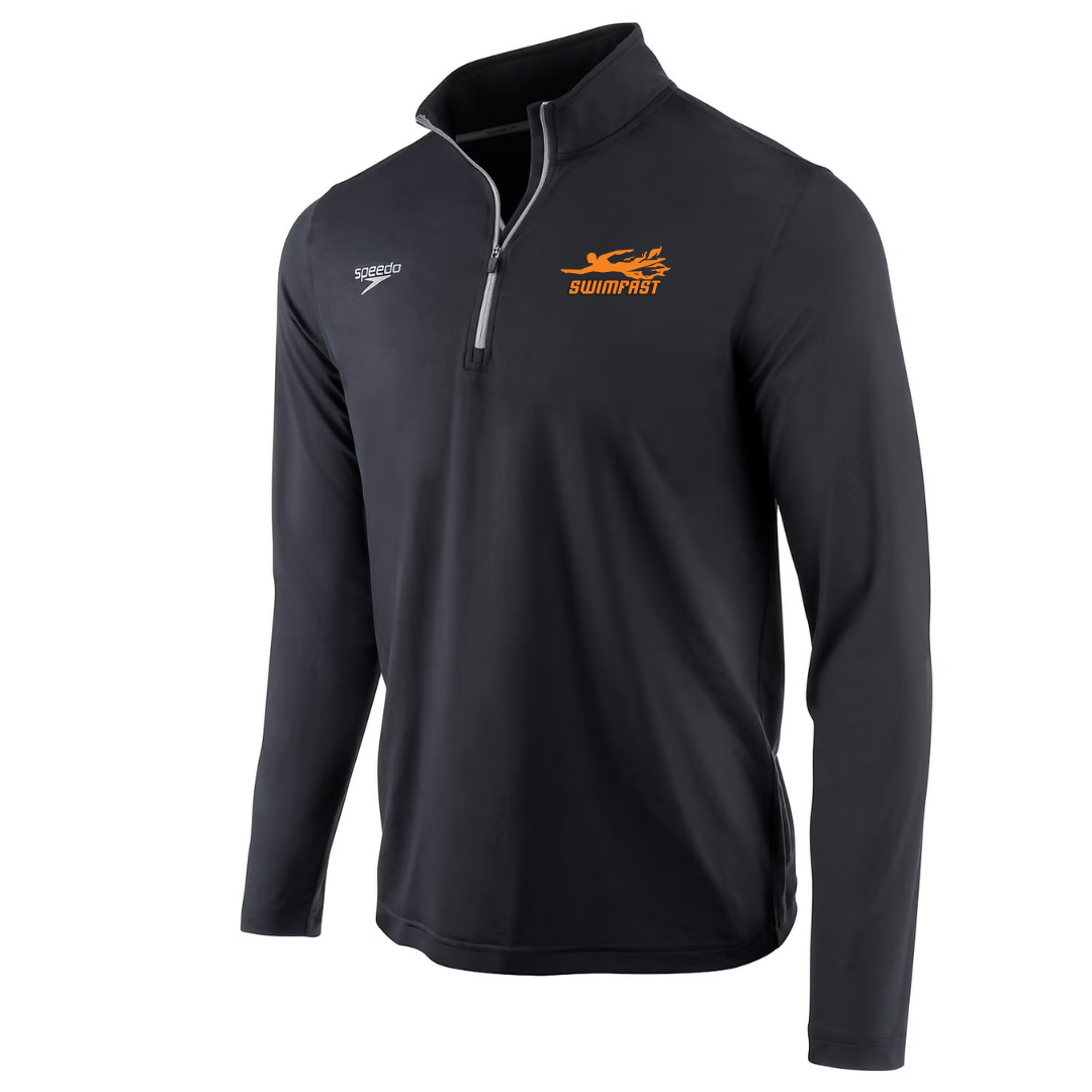 Speedo Jersey 1/4 Zip Long Sleeve T-Shirt (Customized) - SwimFast
