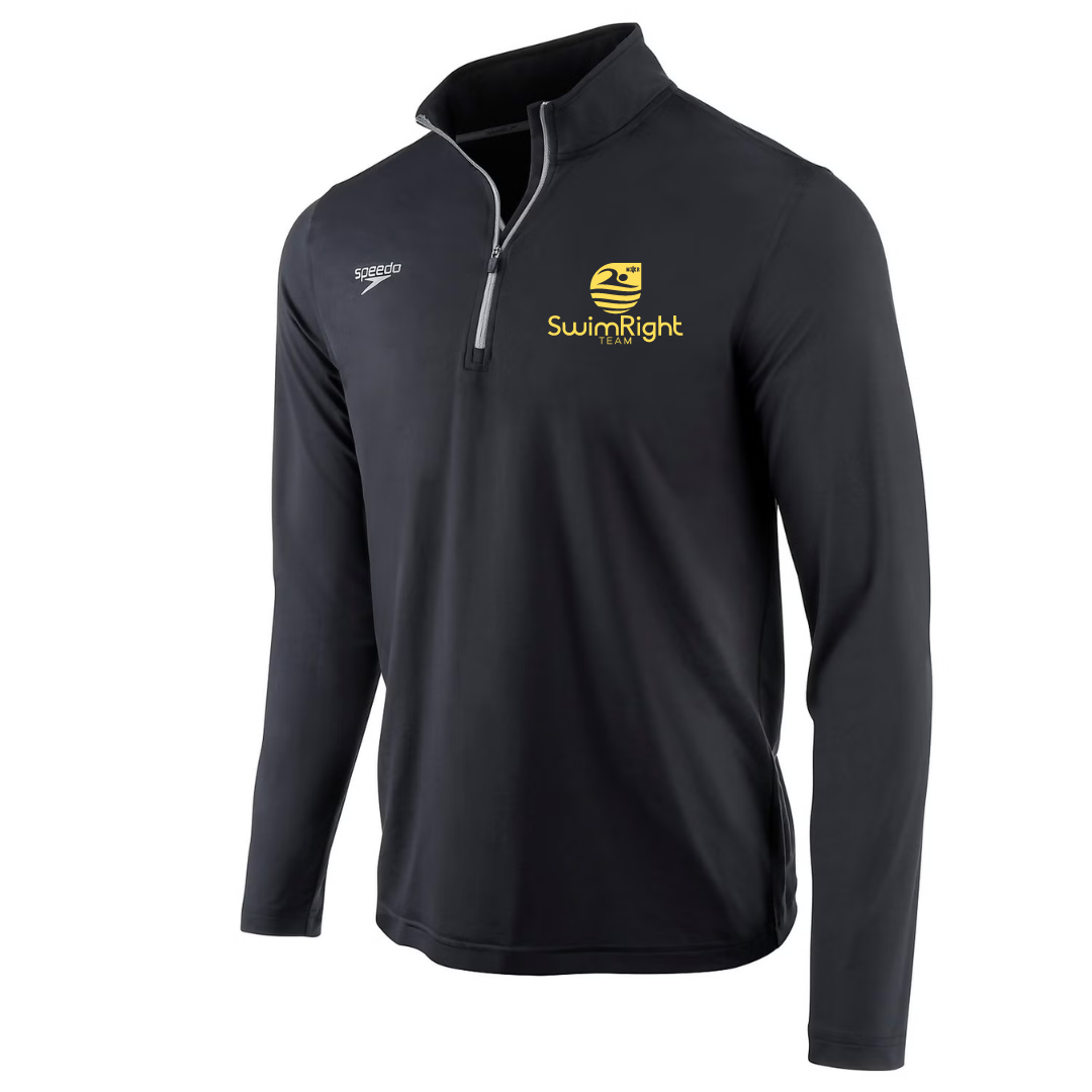 Speedo Jersey 1/4 Zip Long Sleeve T-Shirt (Customized) - SwimRight Team