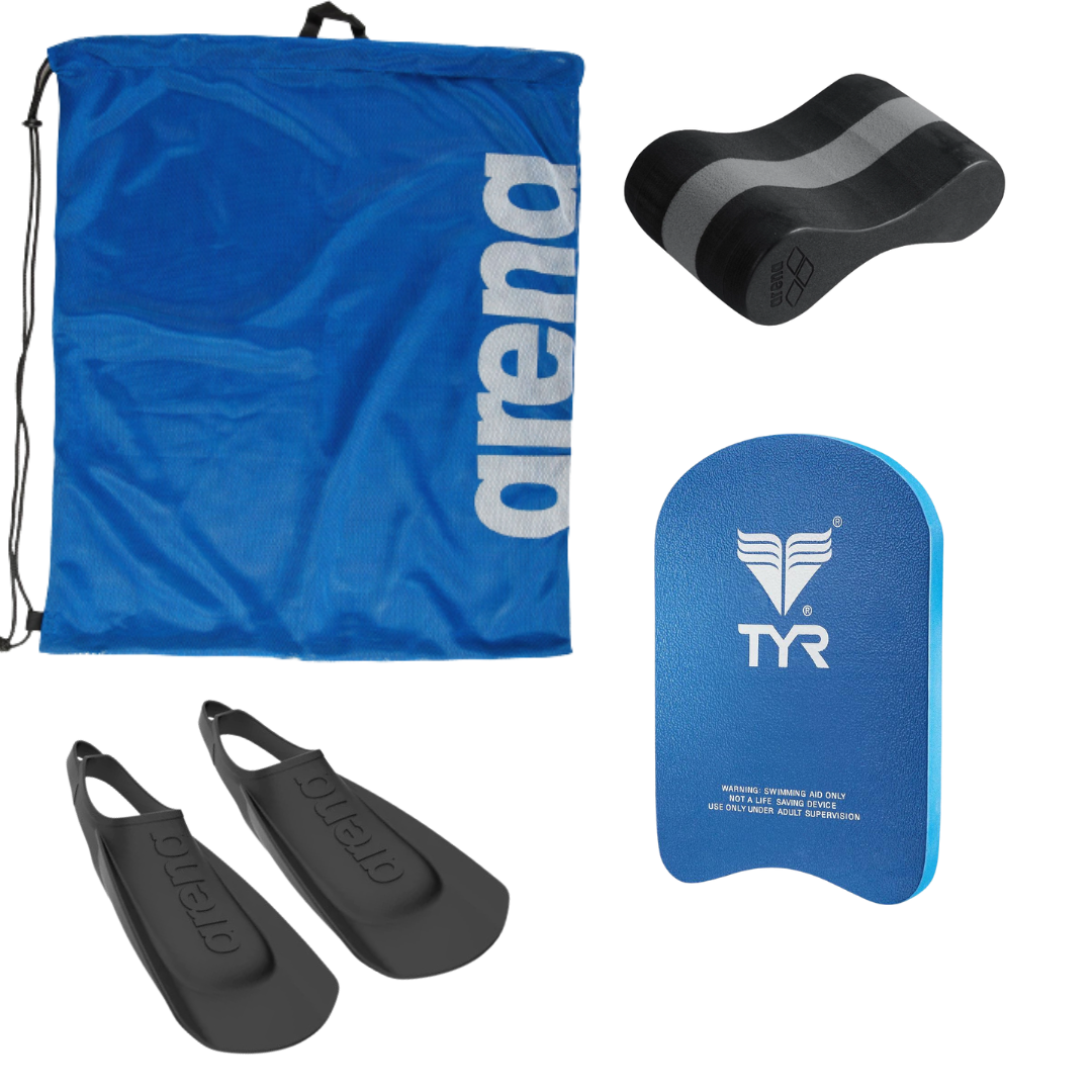 Gold Division Equipment Bundle Adult Size Fins - Team Charlotte