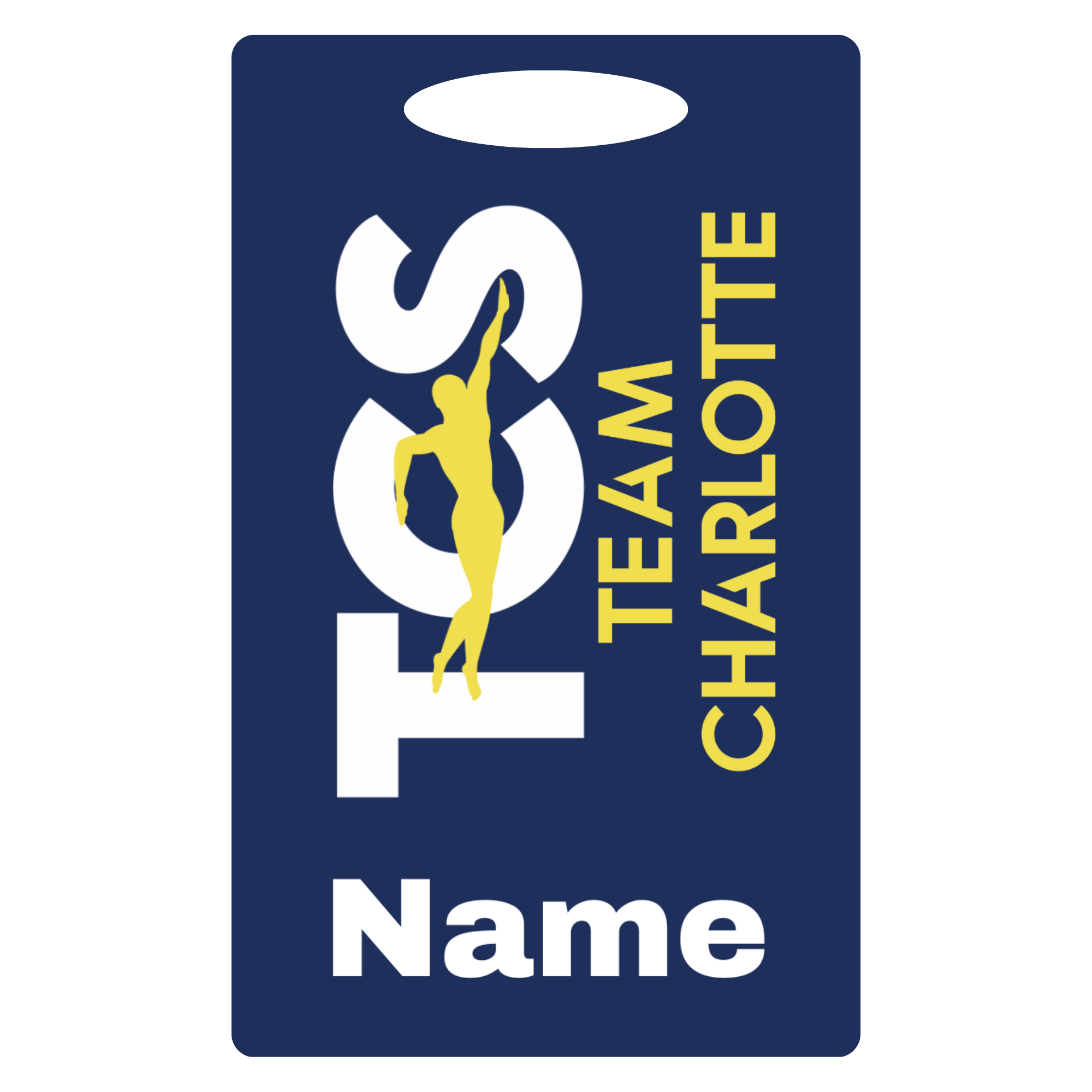 Aluminum Bag Tag (Customized) - Team Charlotte