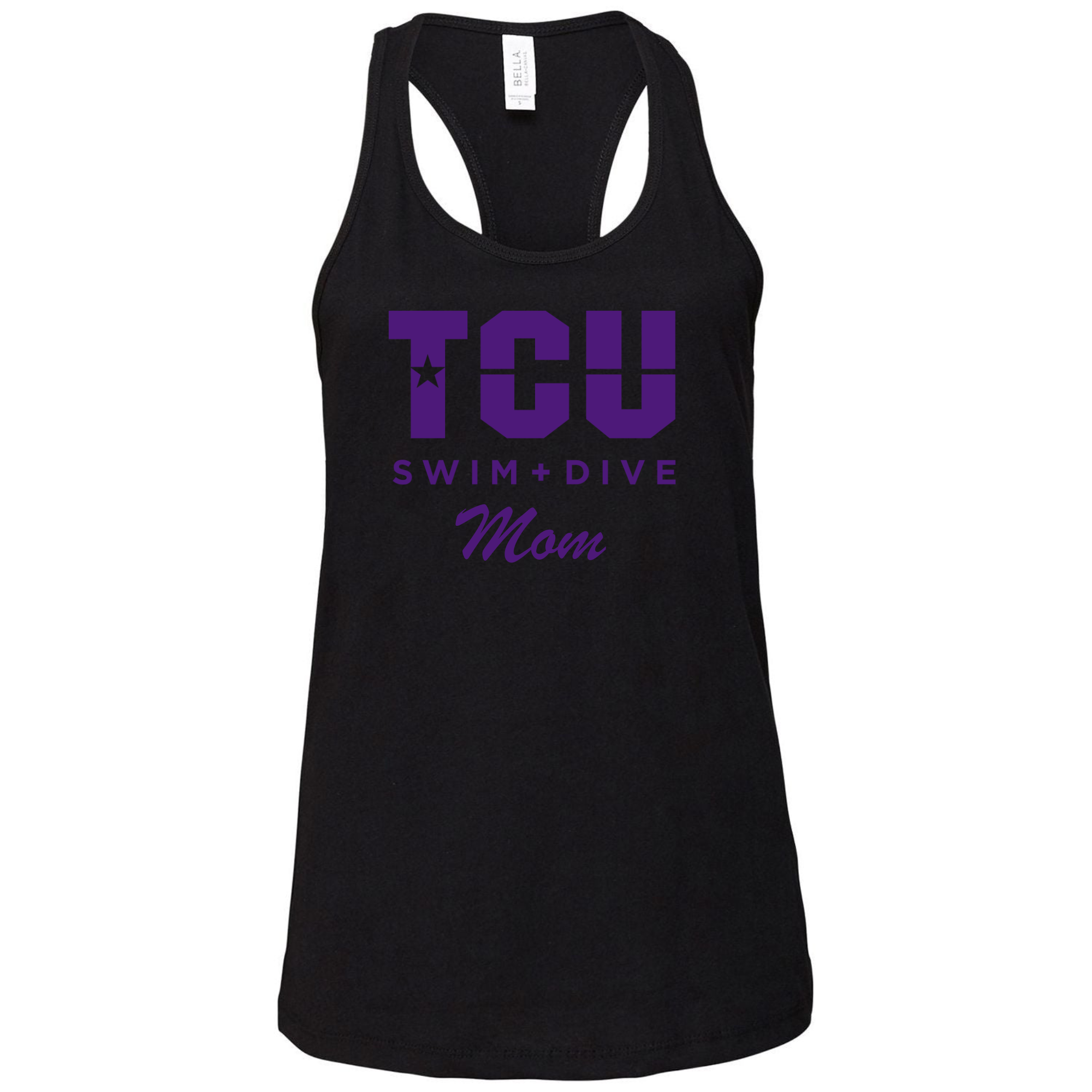 Ladies' Racer Back Tank (Customized) - TCU Mom