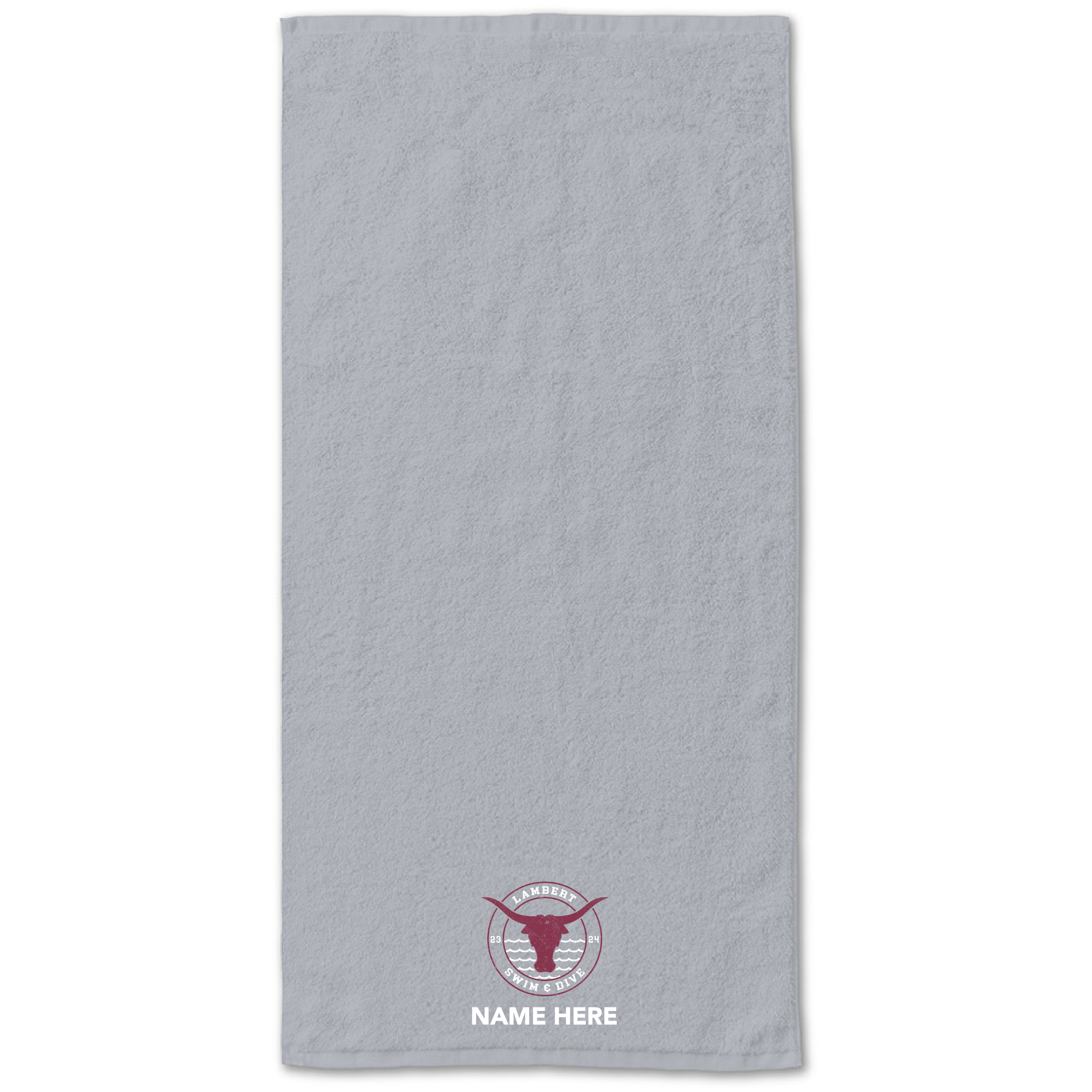 34" x 70" Velour Towel (Customized) - Lambert