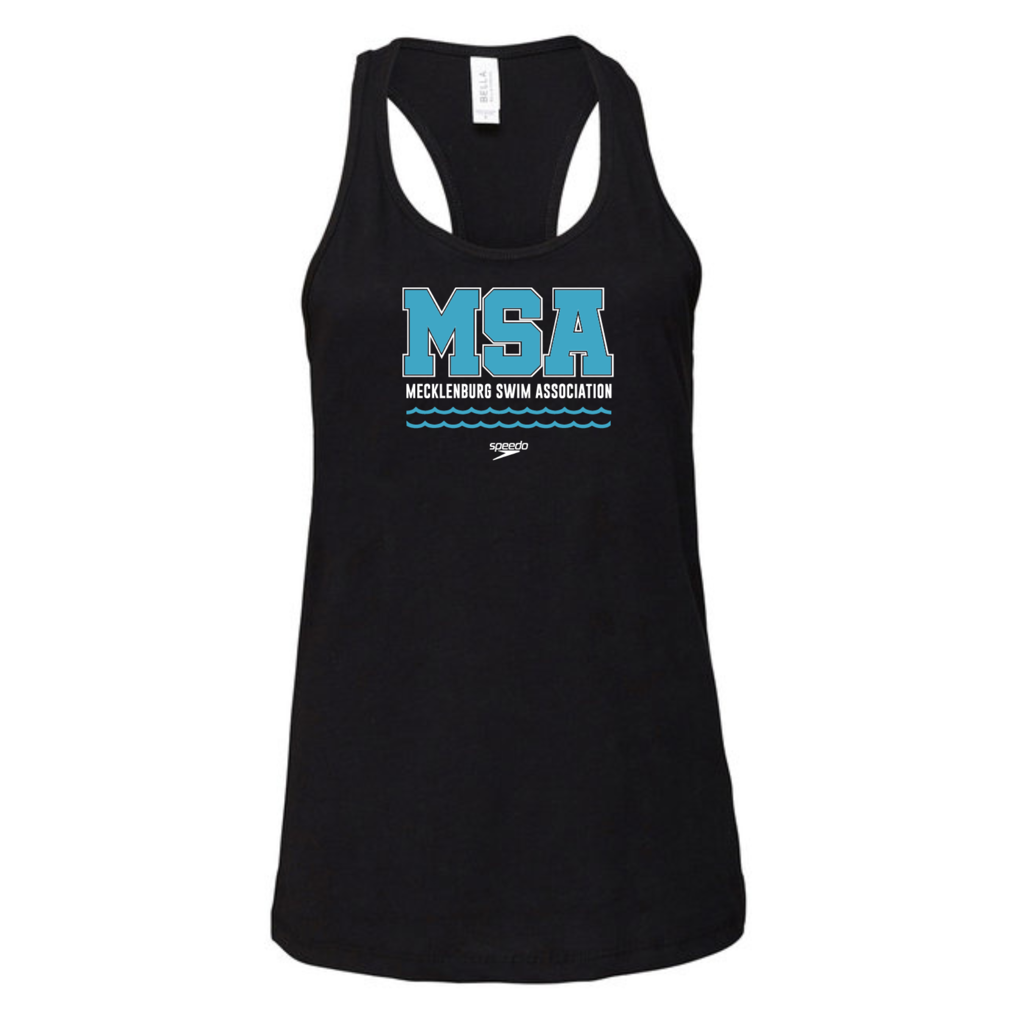 Ladies' Racer Back Tank (Customized) Wave Logo - MSA