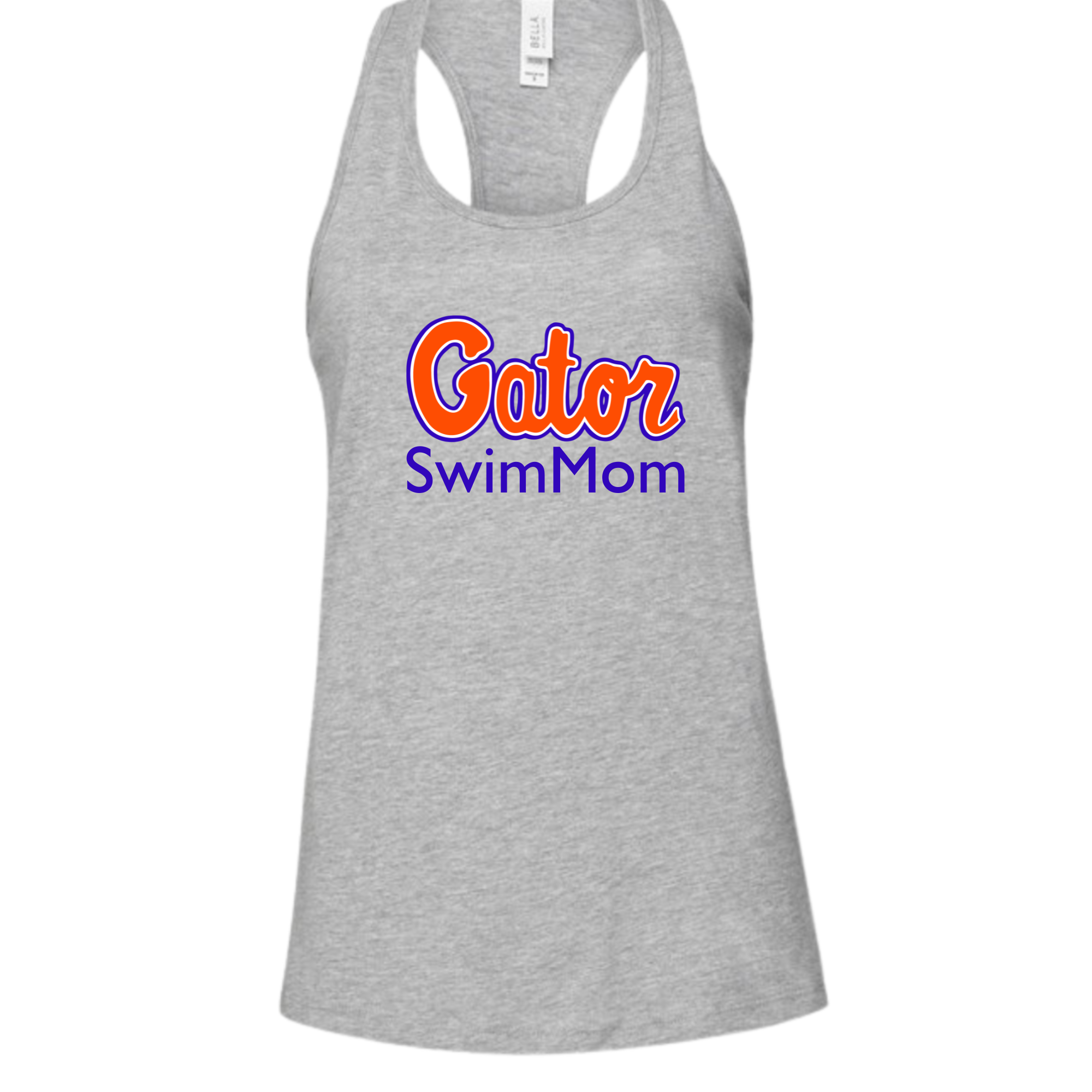 Ladies' Racer Back Tank Swim Mom (Customized) - Gator Swim Club