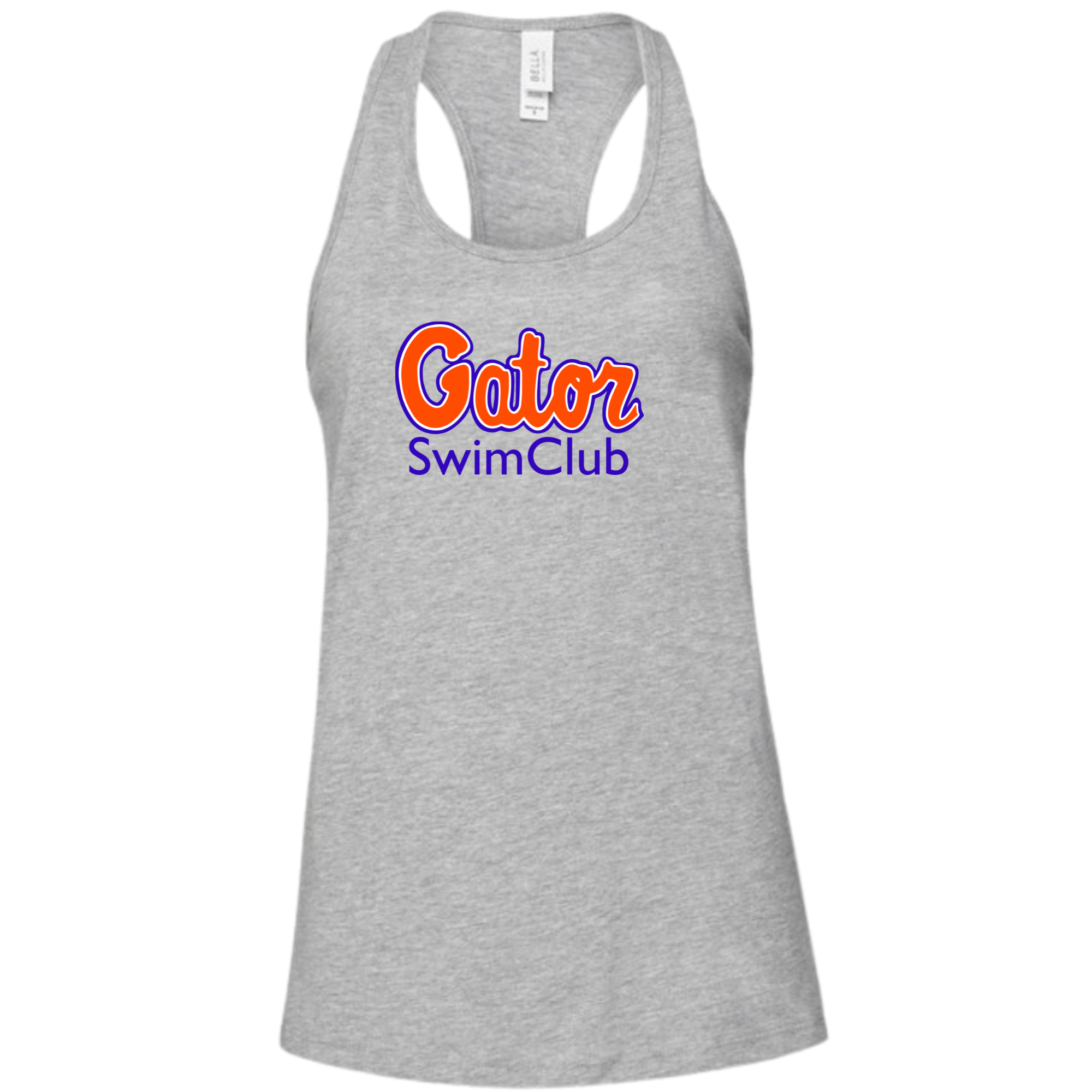 Ladies' Racer Back Tank Team Logo (Customized) - Gator Swim Club