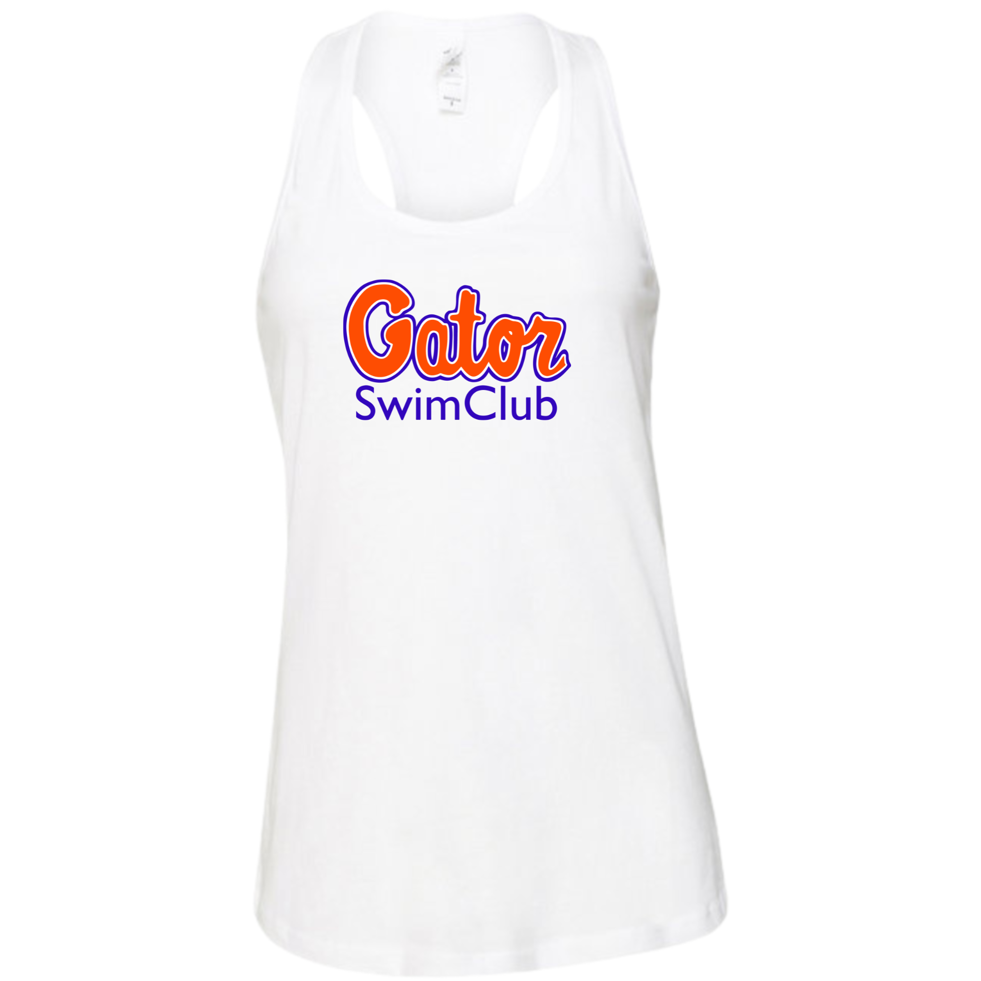 Ladies' Racer Back Tank Team Logo (Customized) - Gator Swim Club