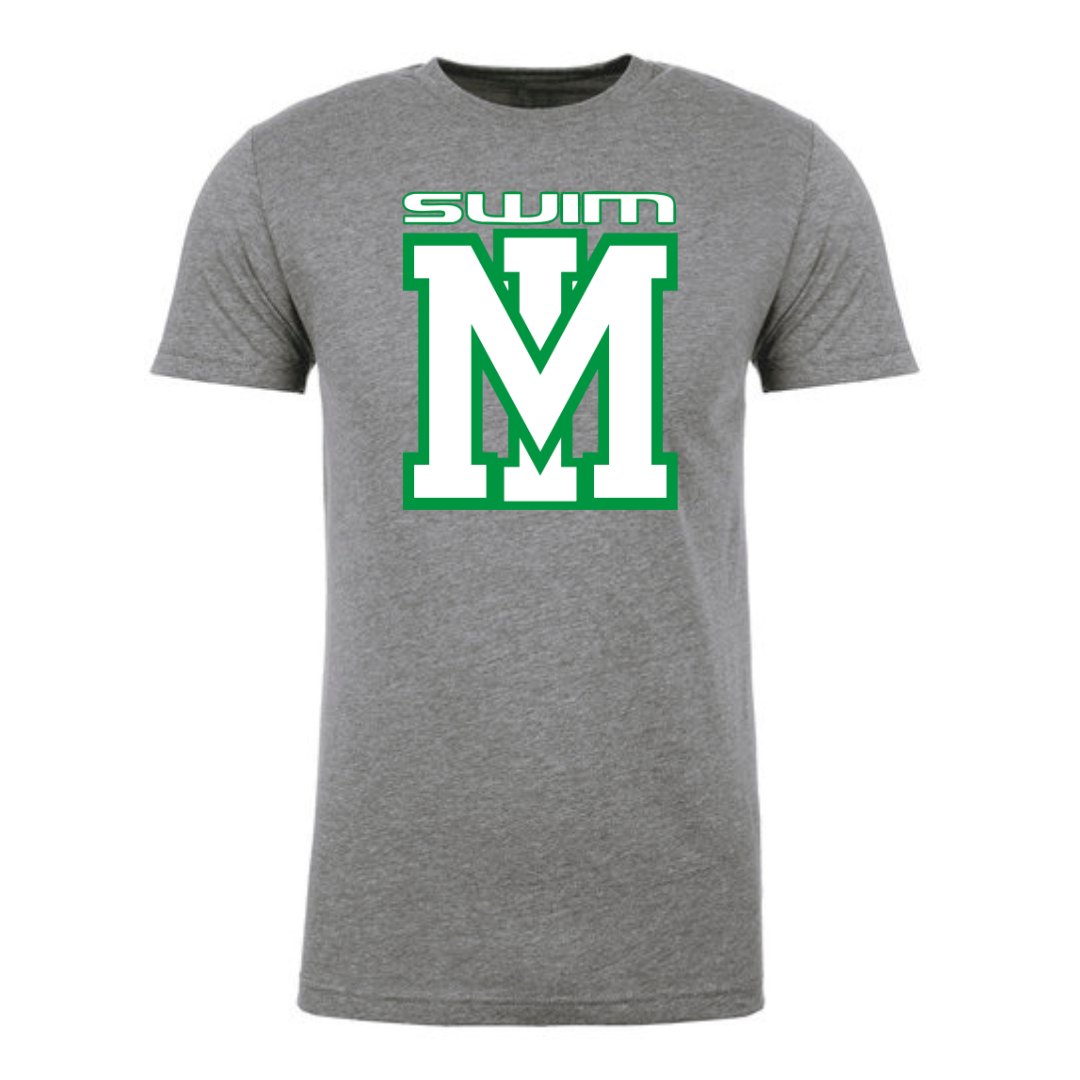Swim Logo Short Sleeve T-Shirt (Customized) - Mountain Island Middle School