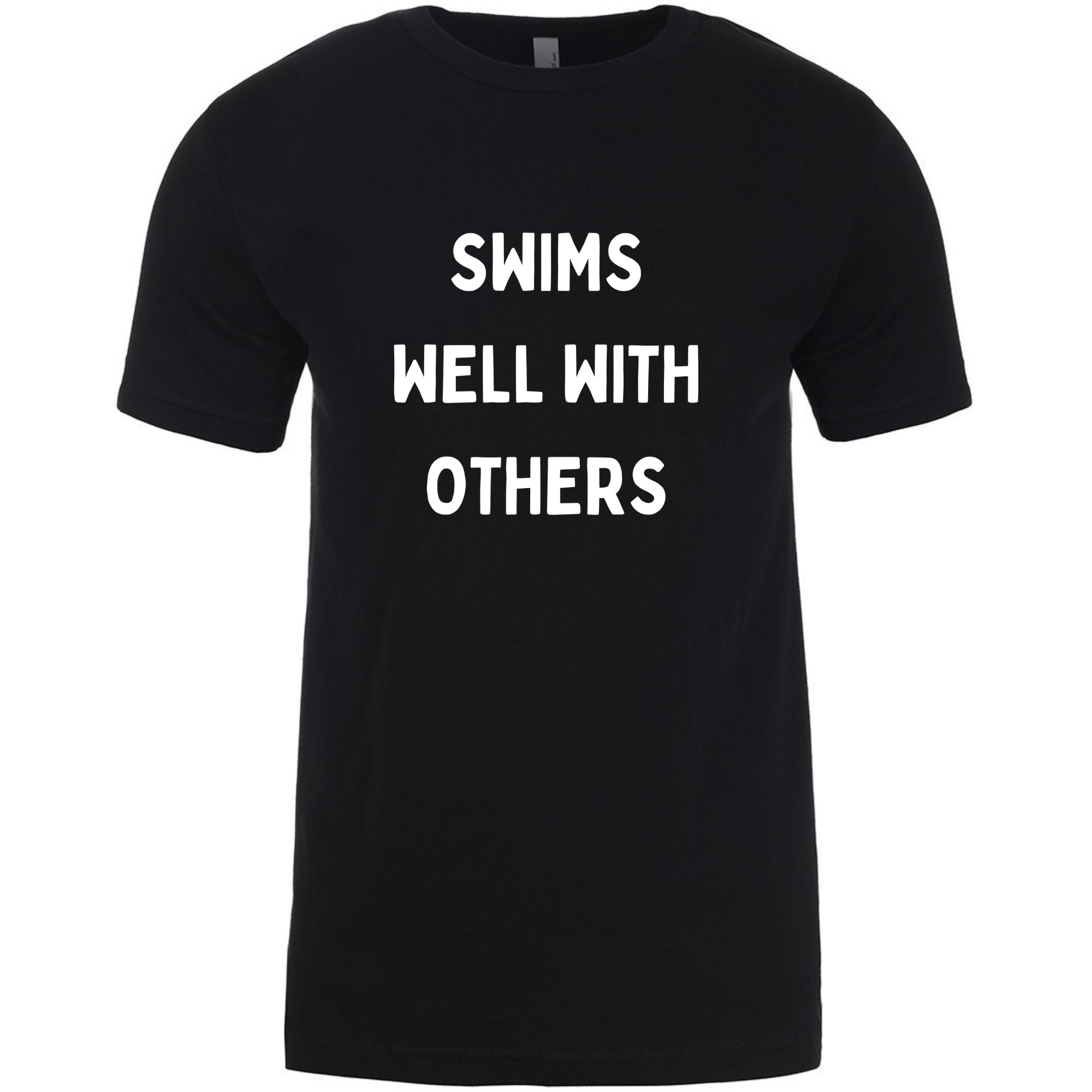 'Swims Well With Others' Short Sleeve T-Shirt (Customized) - Salty Sports Society