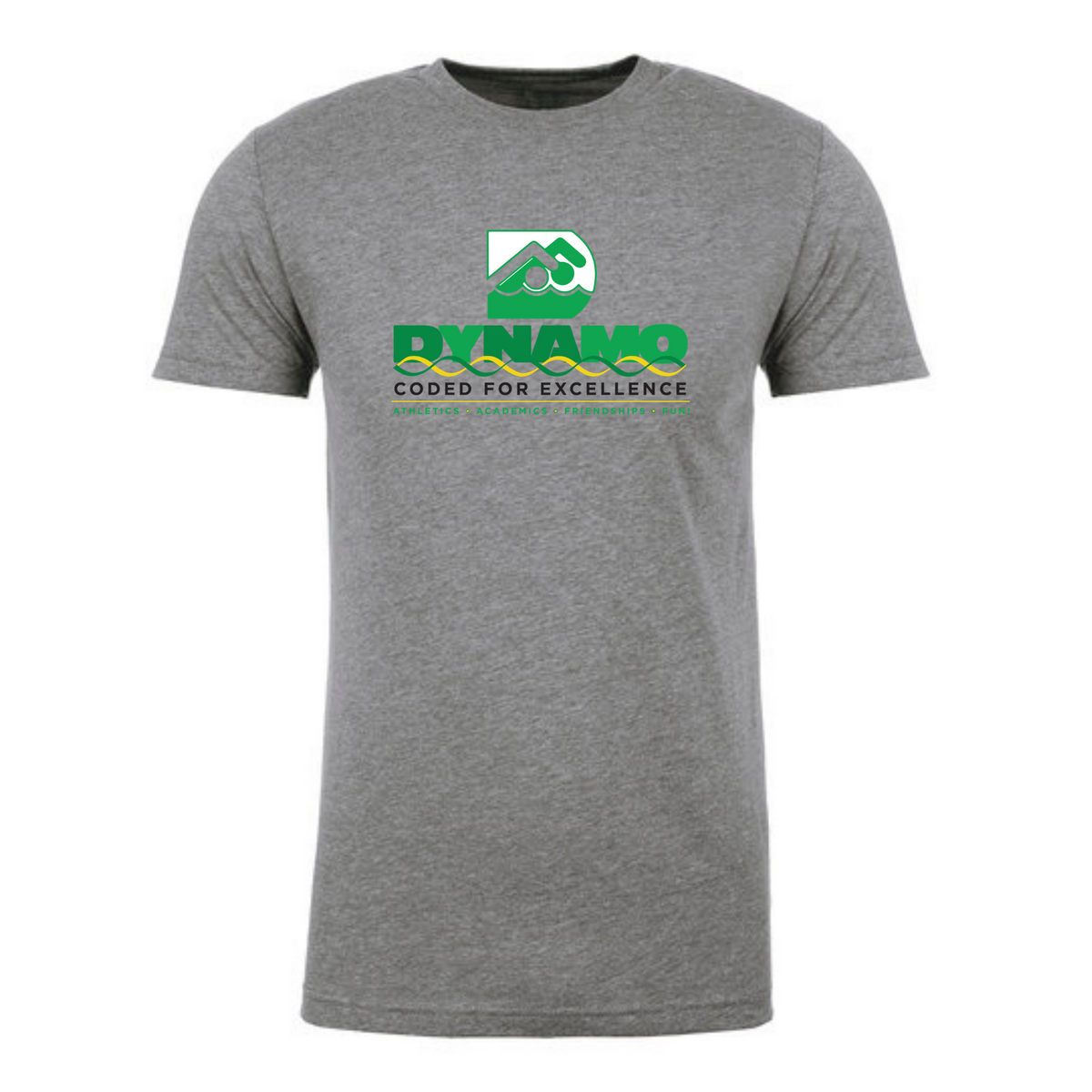 Coded Logo Short Sleeve T-Shirt (Heat Pressed) - Dynamo Swim Club