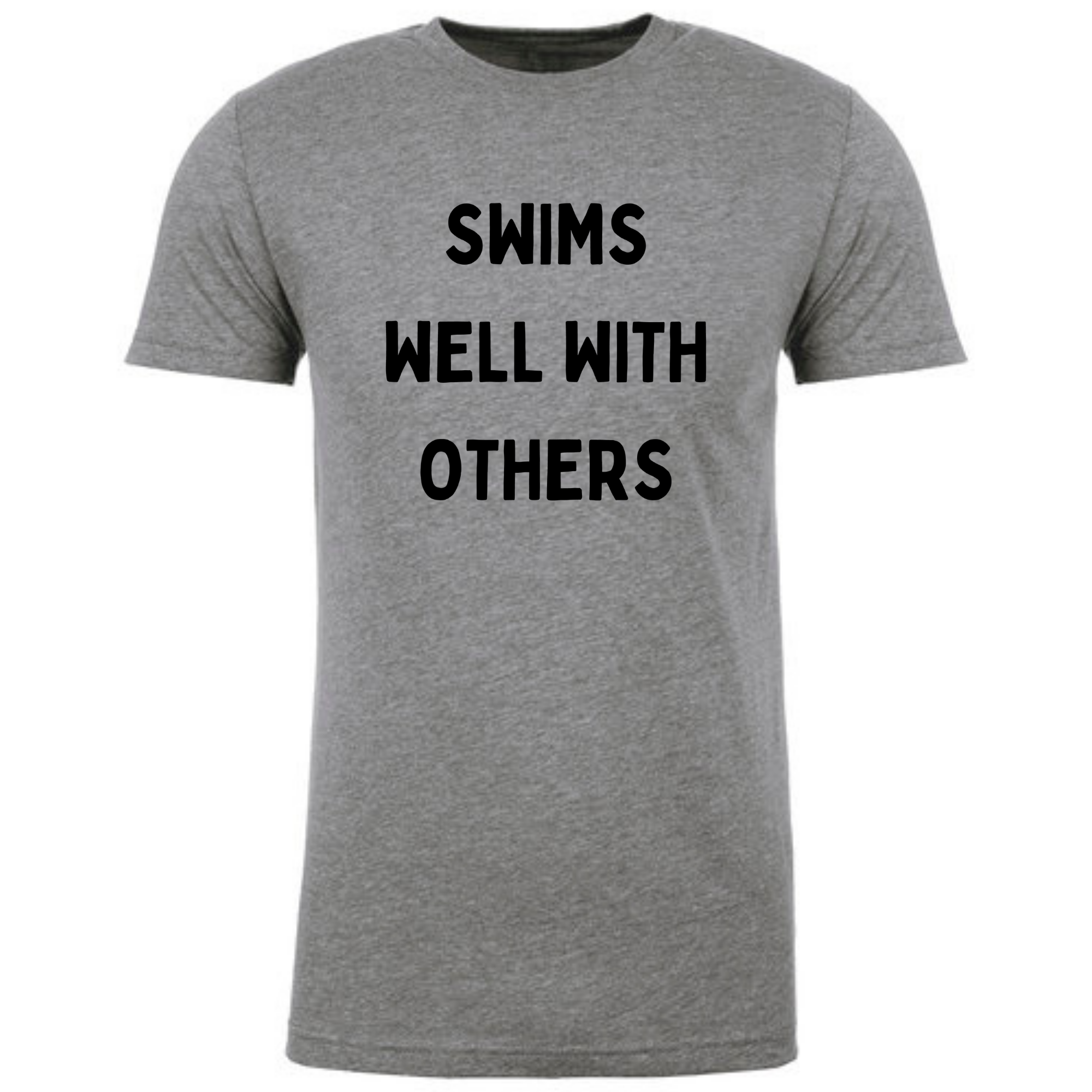 'Swims Well With Others' Short Sleeve T-Shirt (Customized) - Salty Sports Society