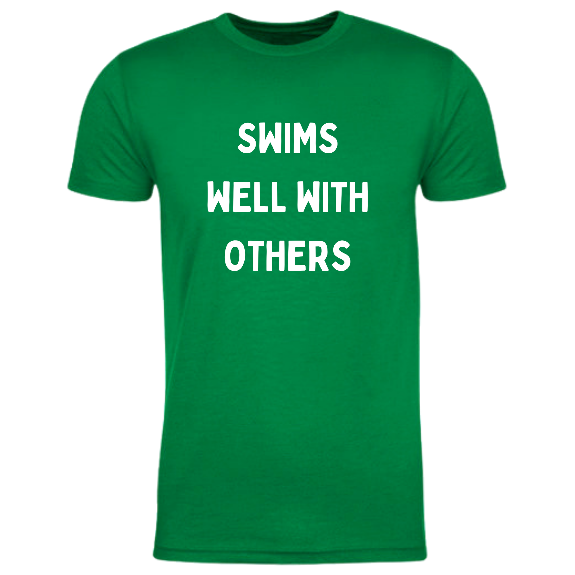 'Swims Well With Others' Short Sleeve T-Shirt (Customized) - Salty Sports Society