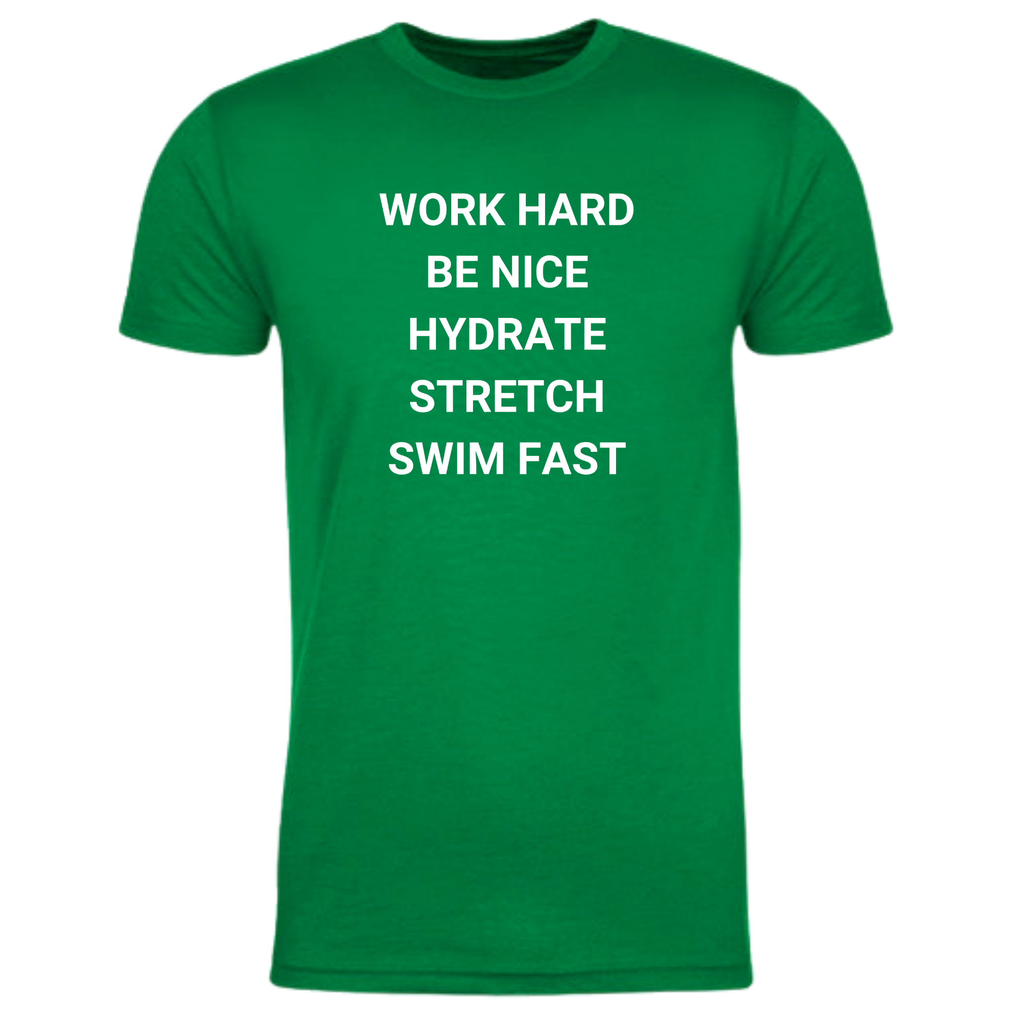 'Work Hard Be Nice Hydrate' Short Sleeve T-Shirt (Customized) - Salty Sports Society
