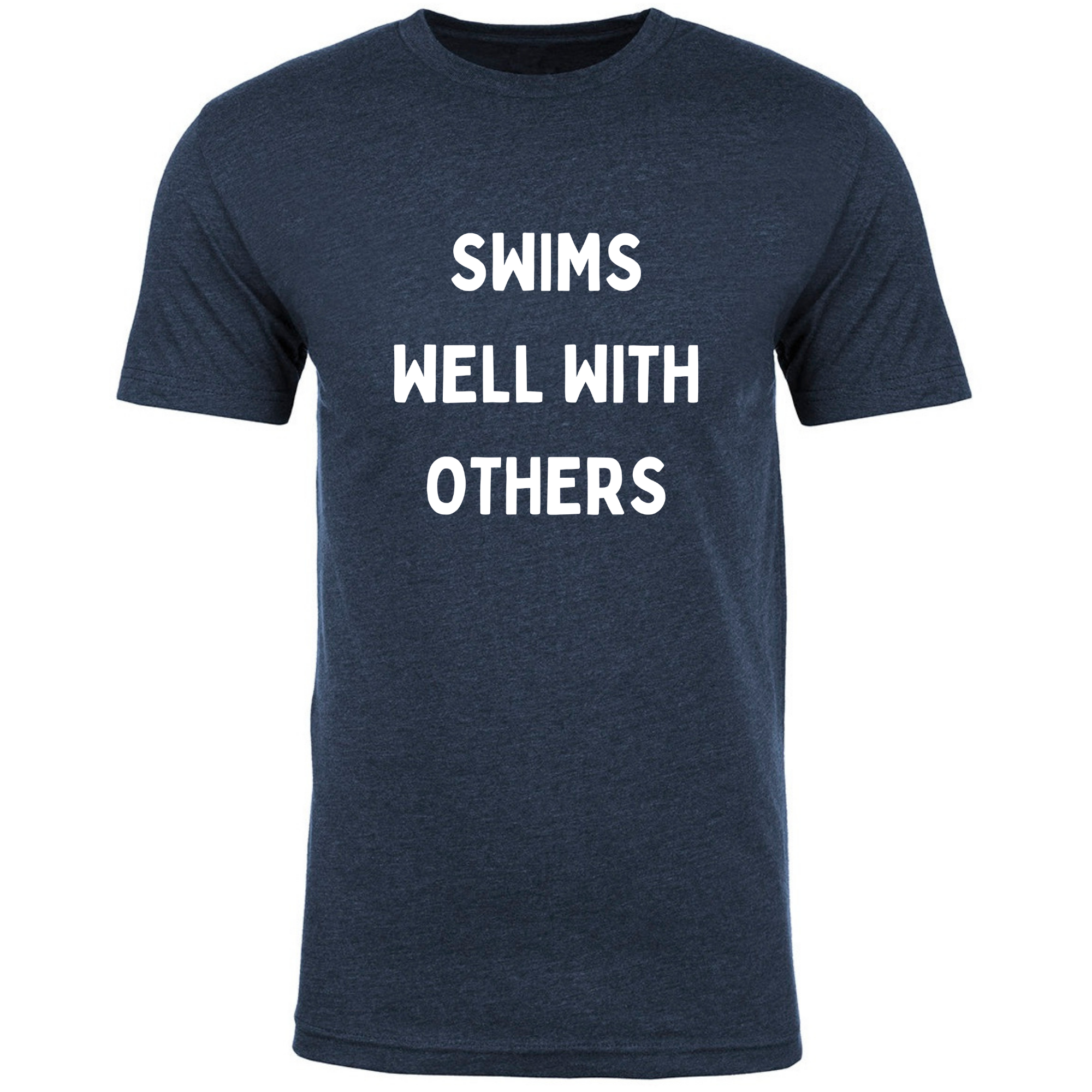 'Swims Well With Others' Short Sleeve T-Shirt (Customized) - Salty Sports Society
