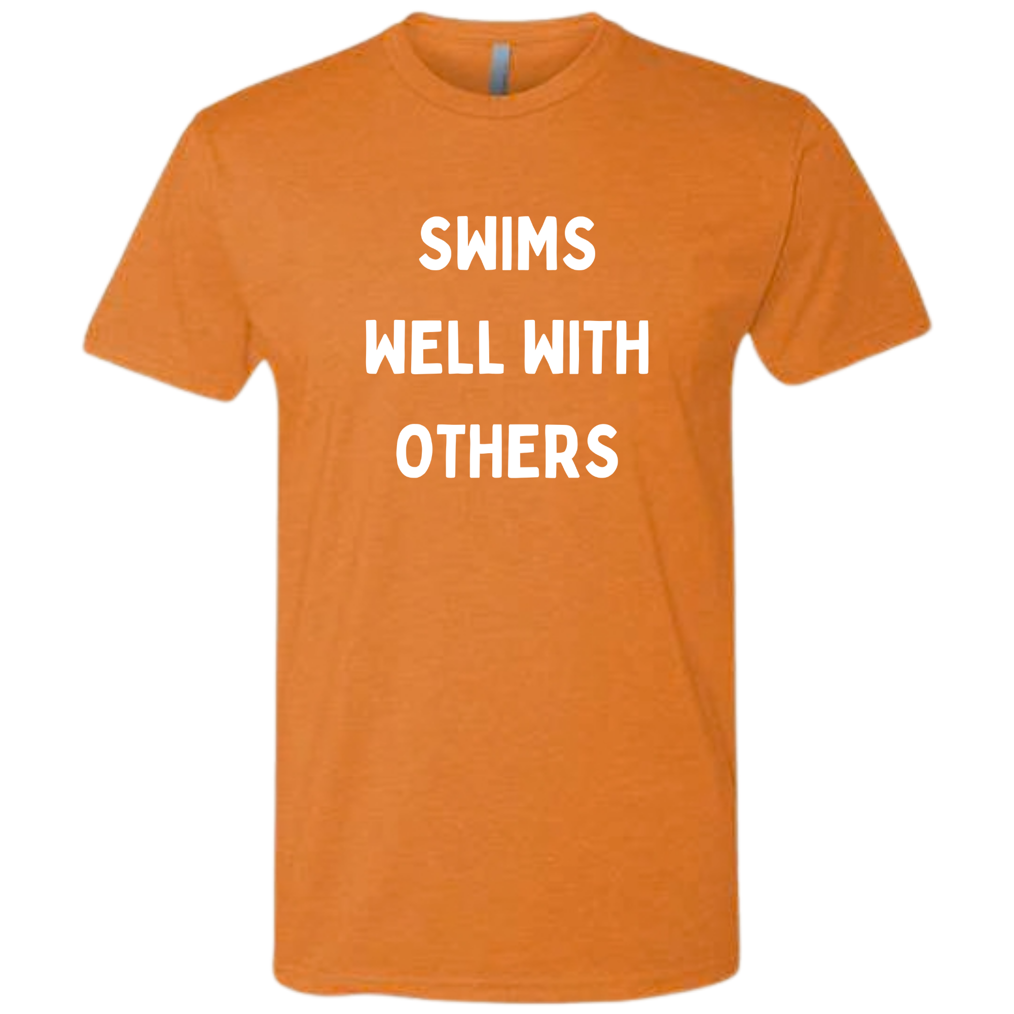 'Swims Well With Others' Short Sleeve T-Shirt (Customized) - Salty Sports Society