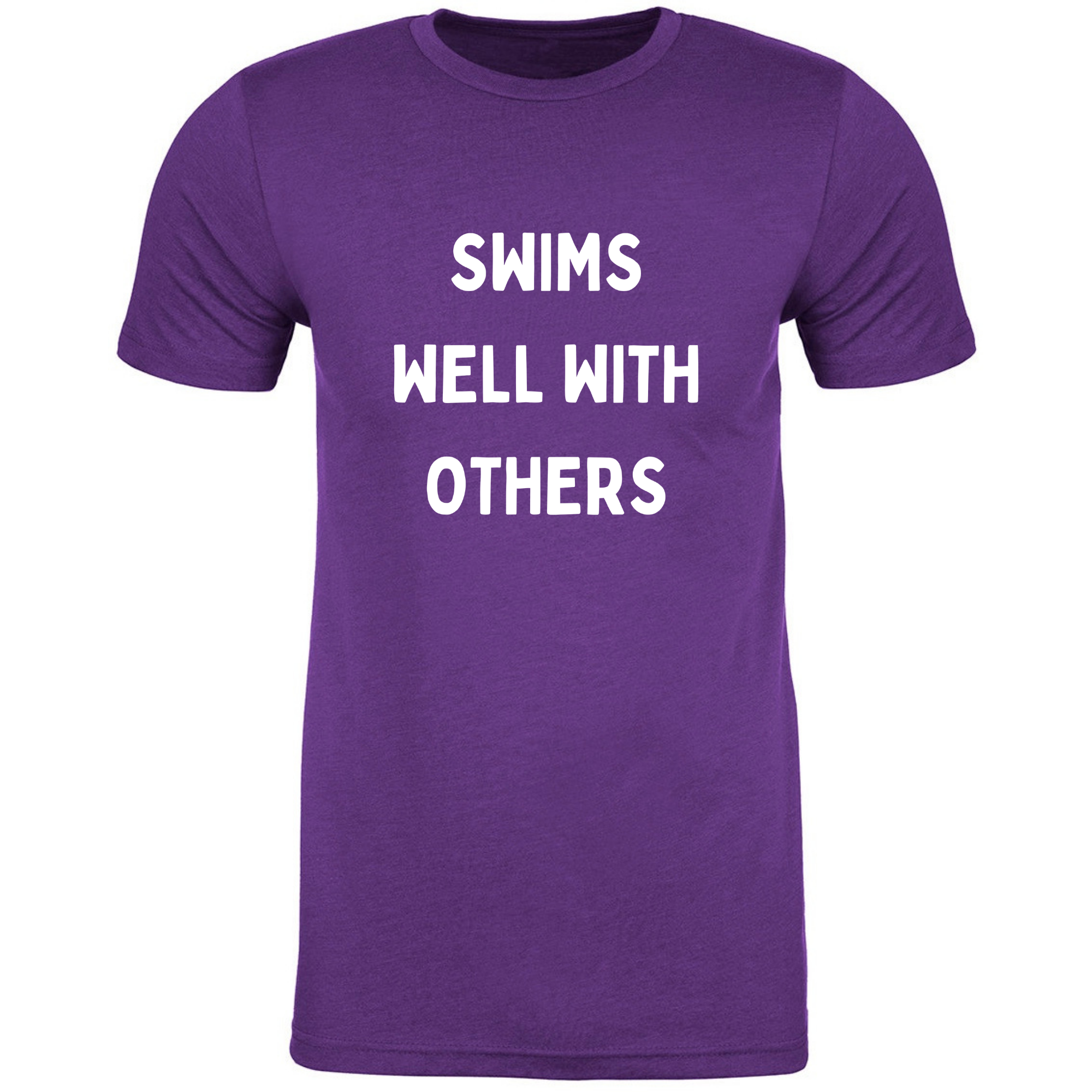 'Swims Well With Others' Short Sleeve T-Shirt (Customized) - Salty Sports Society