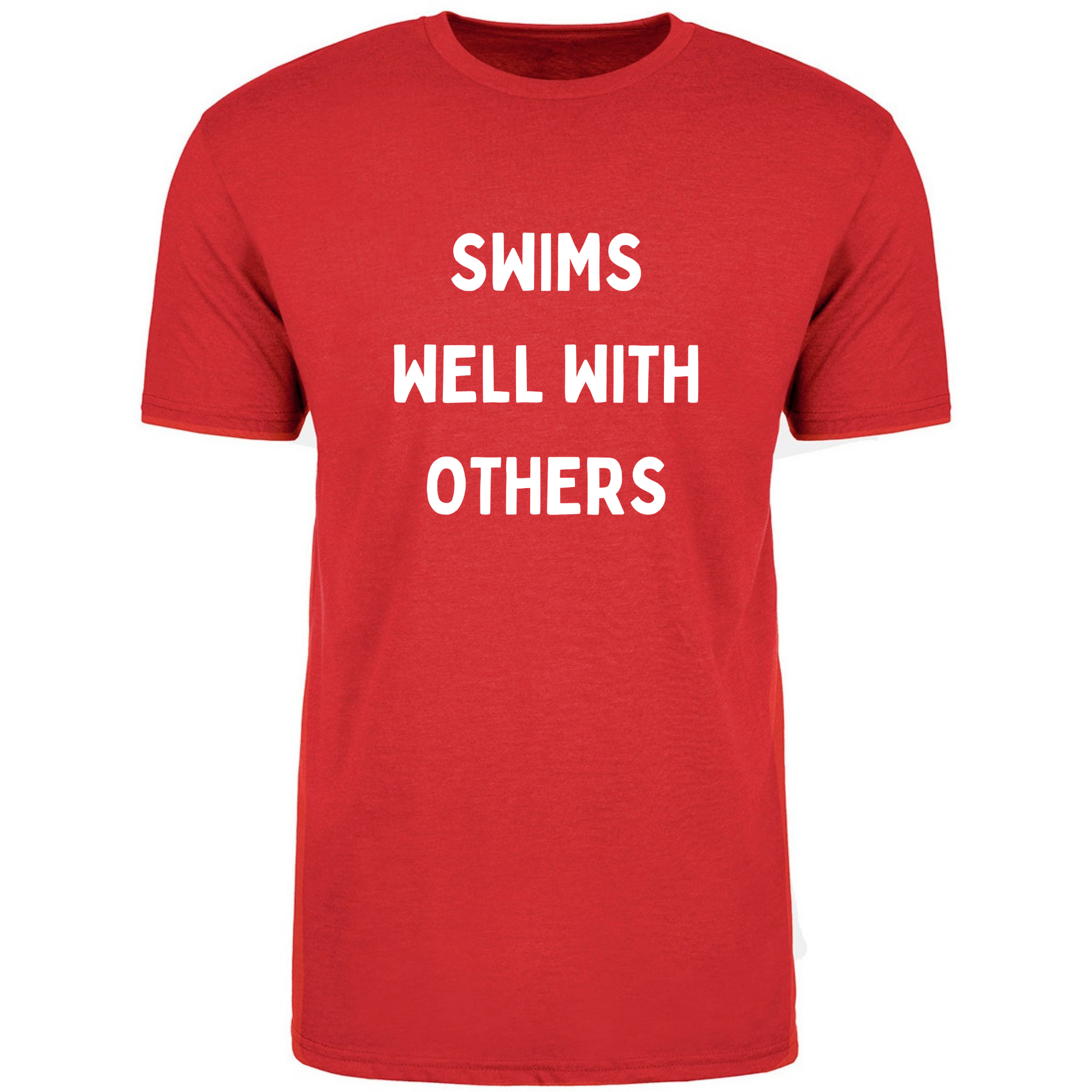'Swims Well With Others' Short Sleeve T-Shirt (Customized) - Salty Sports Society