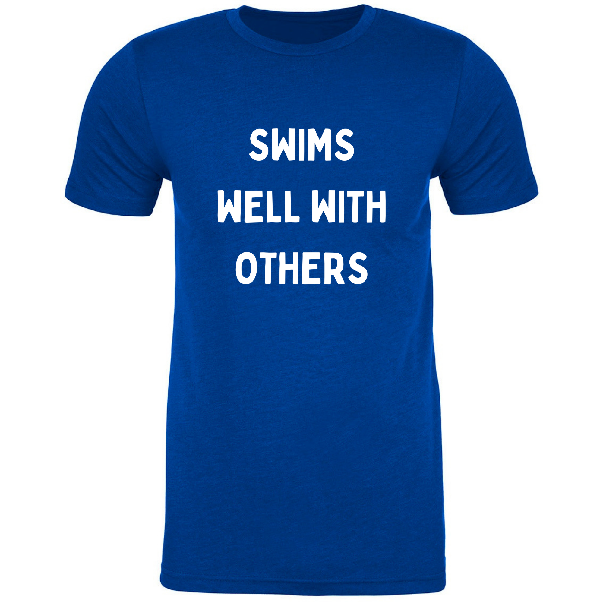 'Swims Well With Others' Short Sleeve T-Shirt (Customized) - Salty Sports Society