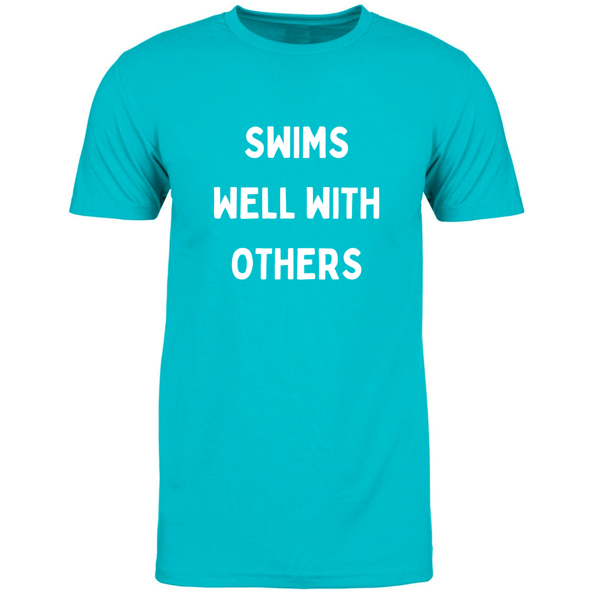 'Swims Well With Others' Short Sleeve T-Shirt (Customized) - Salty Sports Society