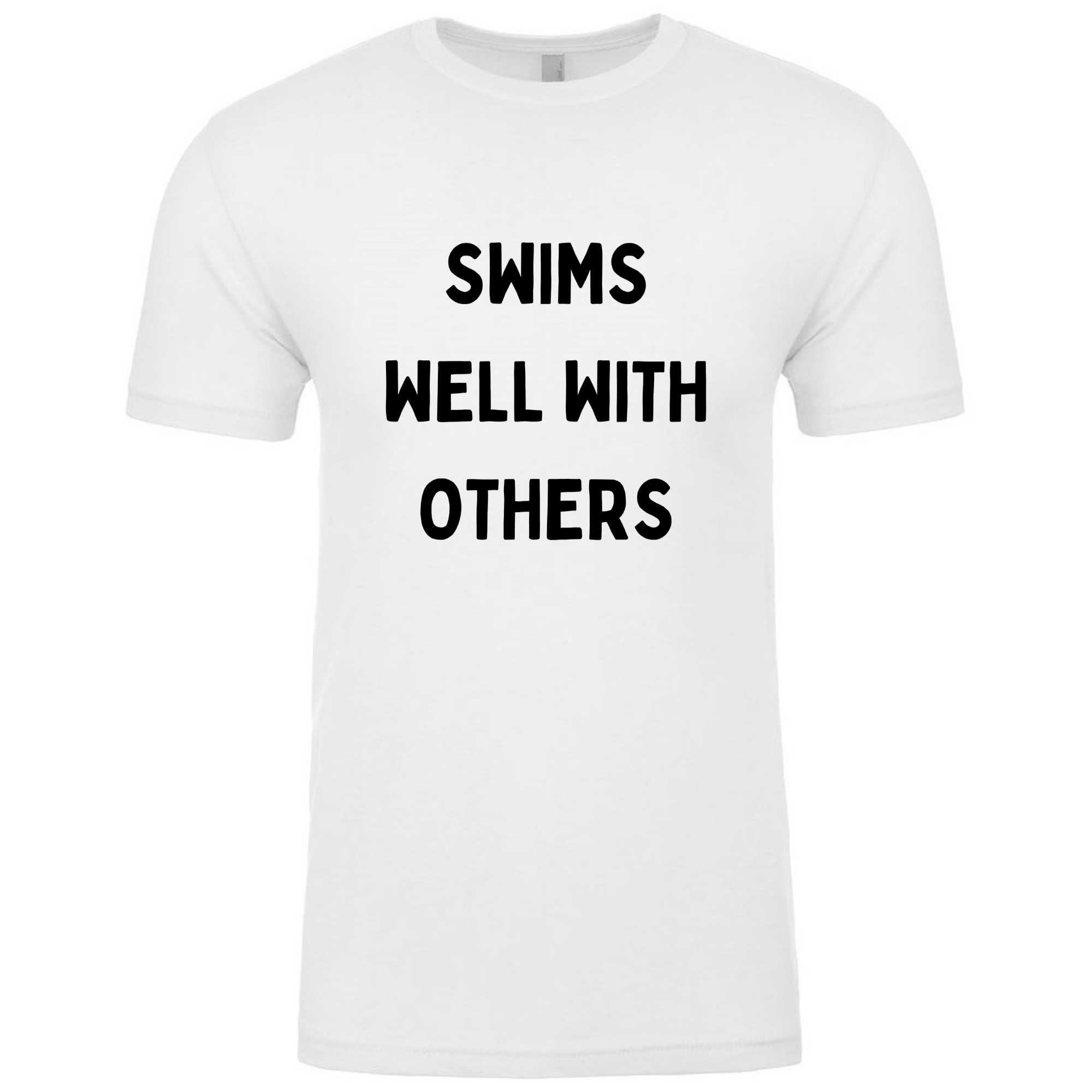 'Swims Well With Others' Short Sleeve T-Shirt (Customized) - Salty Sports Society