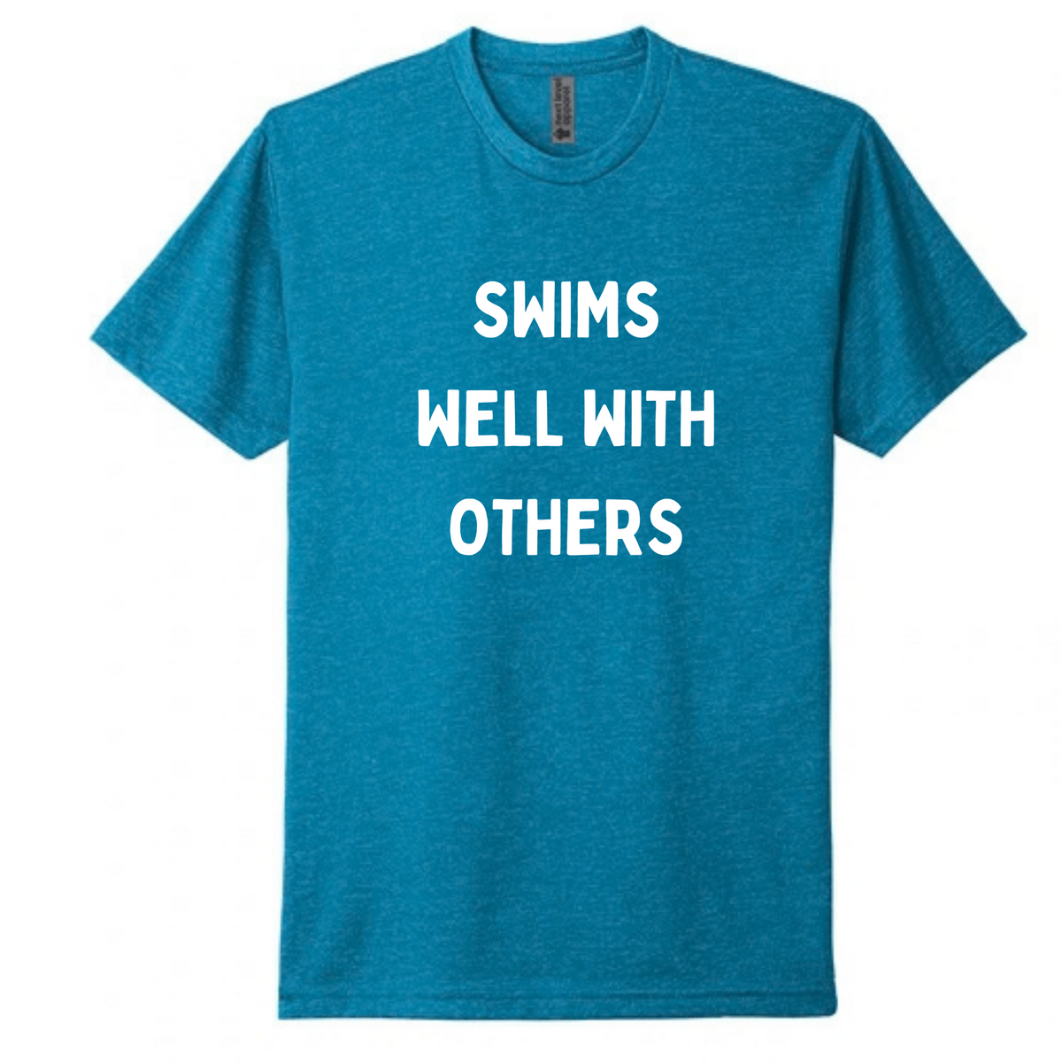 'Swims Well With Others' Short Sleeve T-Shirt (Customized) - Salty Sports Society