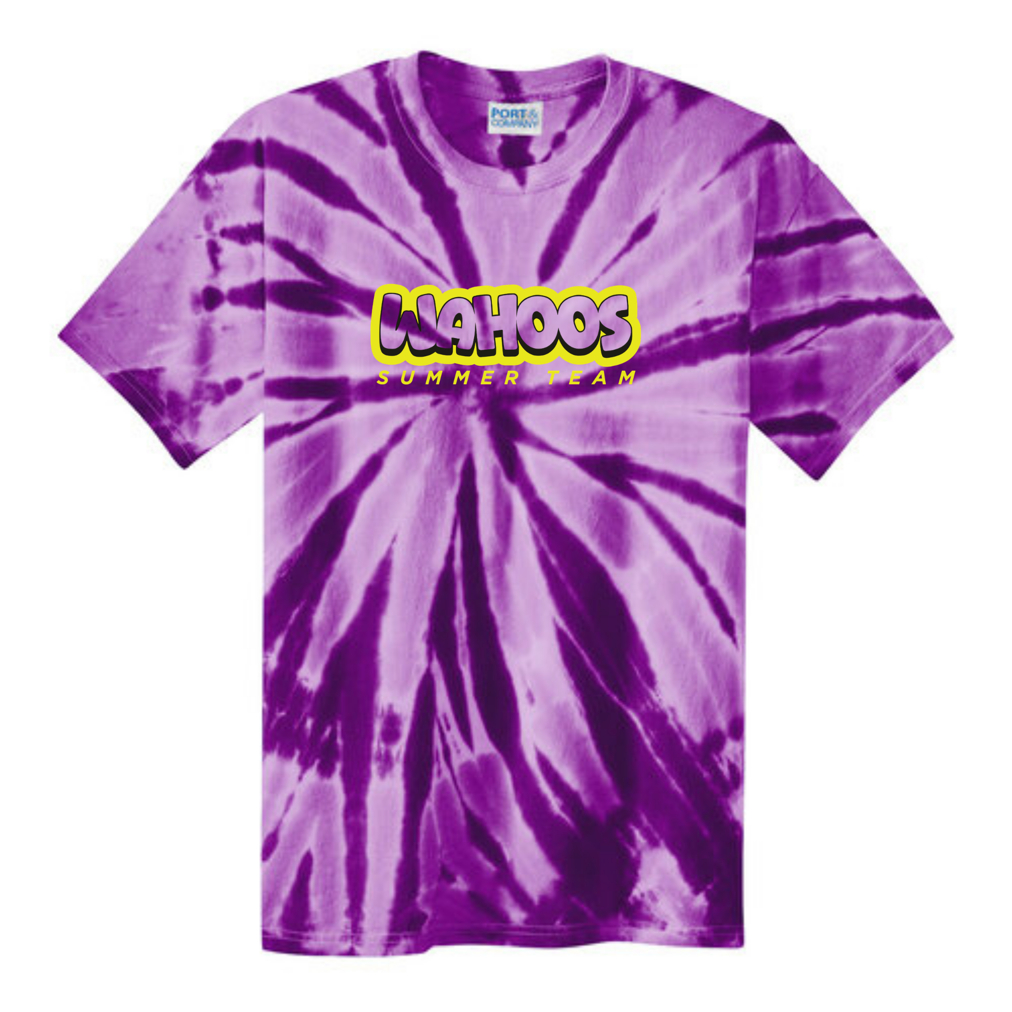 Tie Dye Short Sleeve T-Shirt (Customized) - Wahoos Summer Team