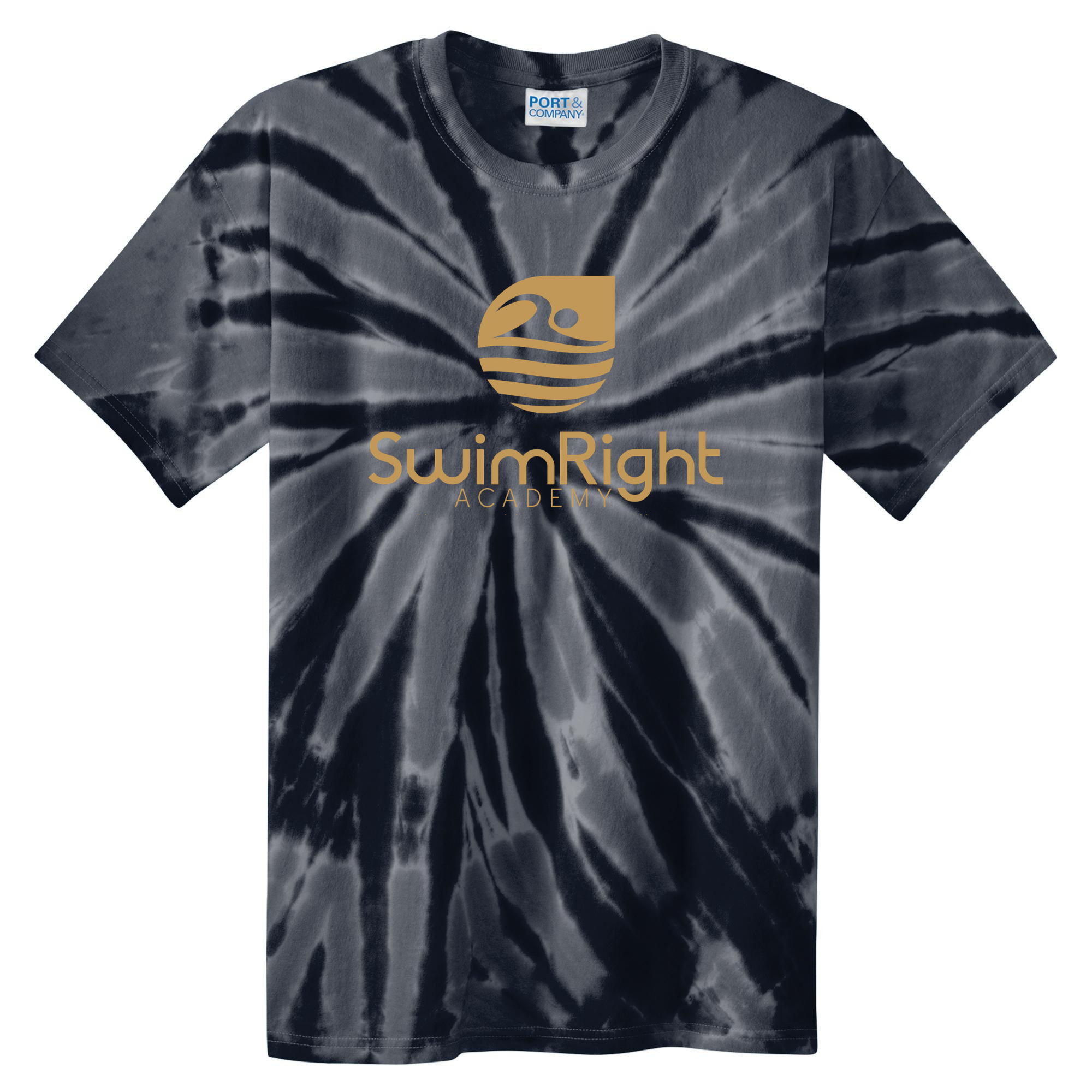Tie Dye Short Sleeve T-Shirt (Customized) - SwimRight LA Academy