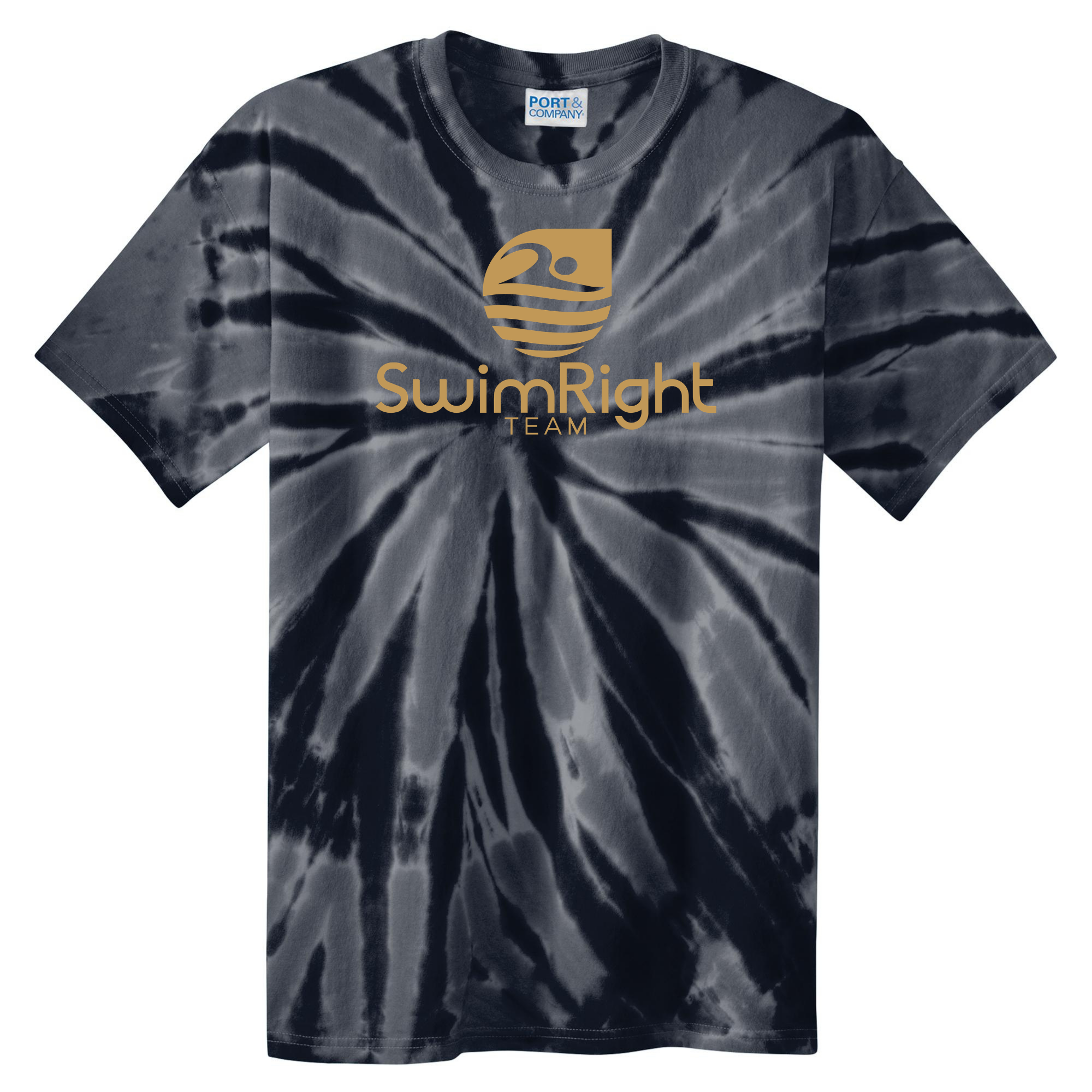 Tie Dye Short Sleeve T-Shirt (Customized) - SwimRight LA Team