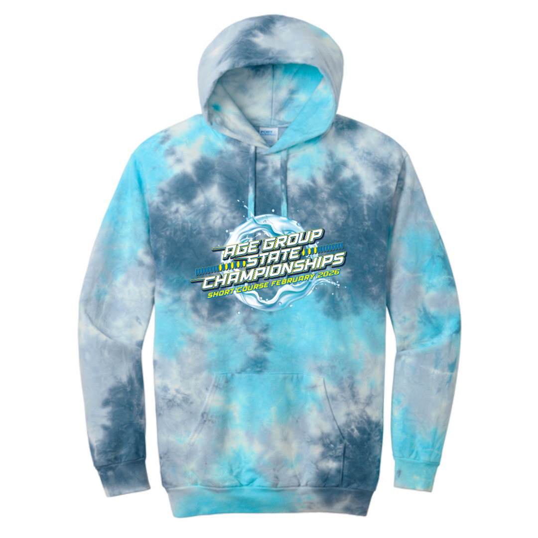 Tie Dye Unisex Hooded Sweatshirt (Customized) - 2026 GA Age Group Championship