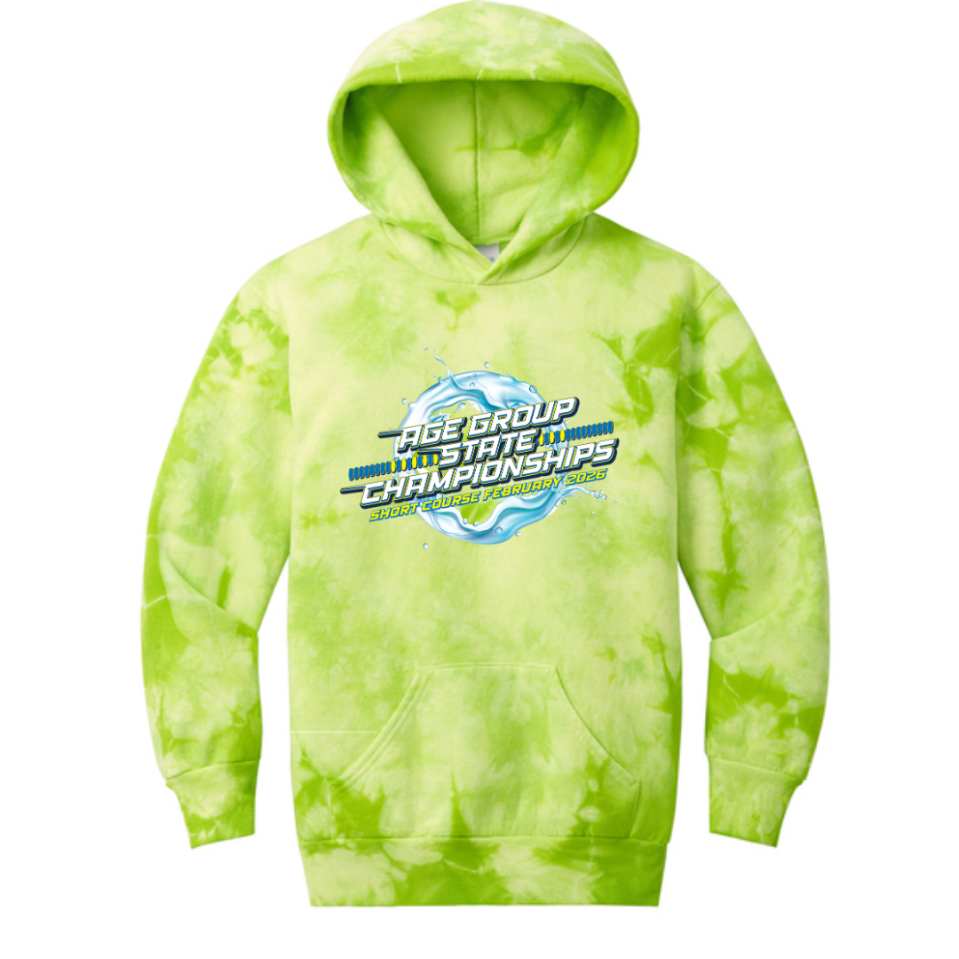 Tie Dye Unisex Hooded Sweatshirt (Customized) - 2026 GA Age Group Championship