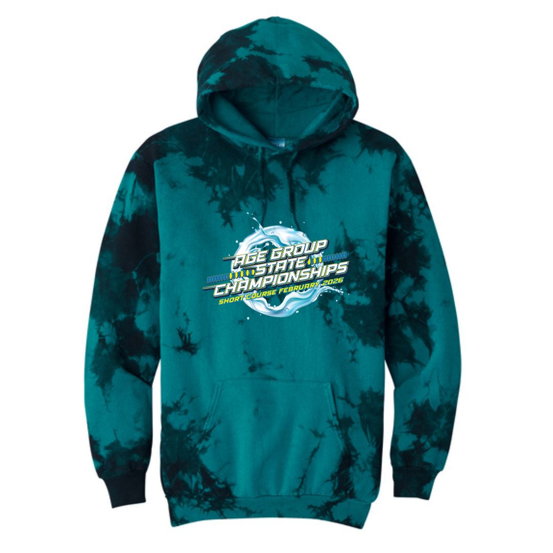 Tie Dye Unisex Hooded Sweatshirt (Customized) - 2026 GA Age Group Championship