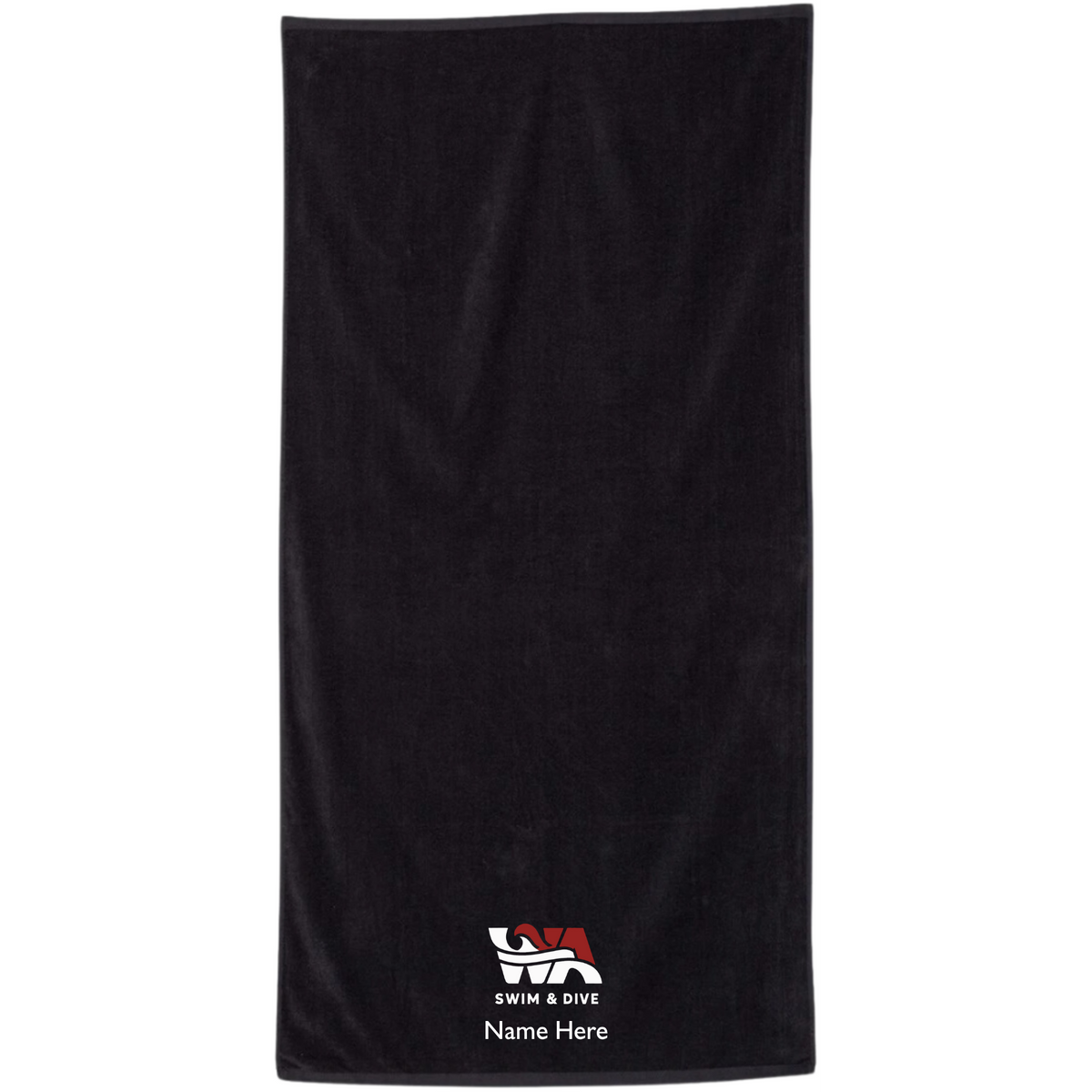 34" x 70" Velour Towel (Customized) - Woodward Academy