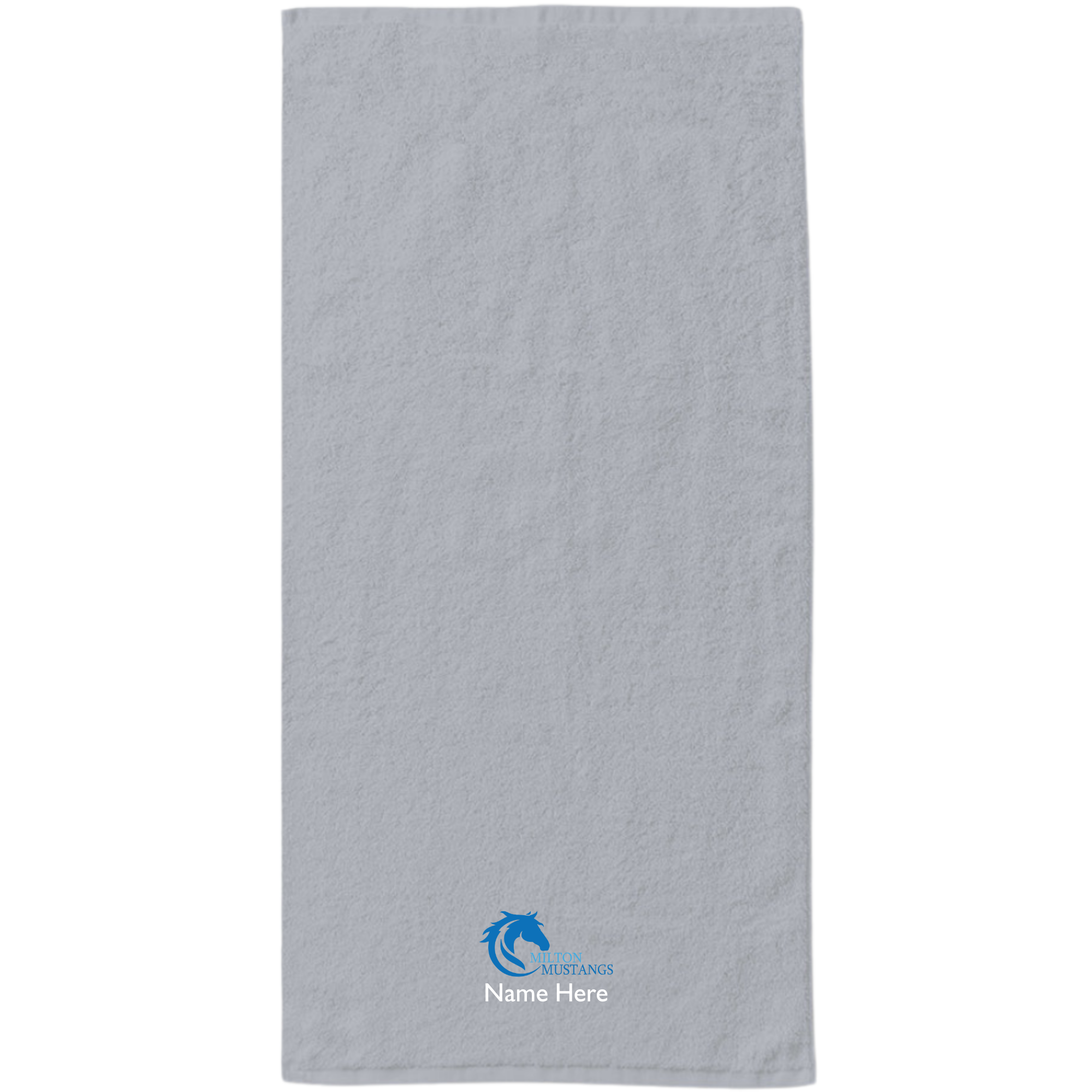 34" x 70" Velour Towel (Embroidered) - Milton Mustangs