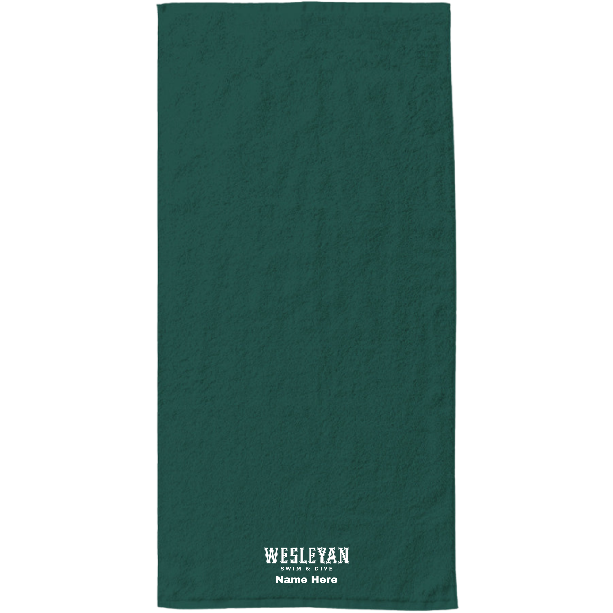 34" x 70" Velour Towel (Customized) - Wesleyan
