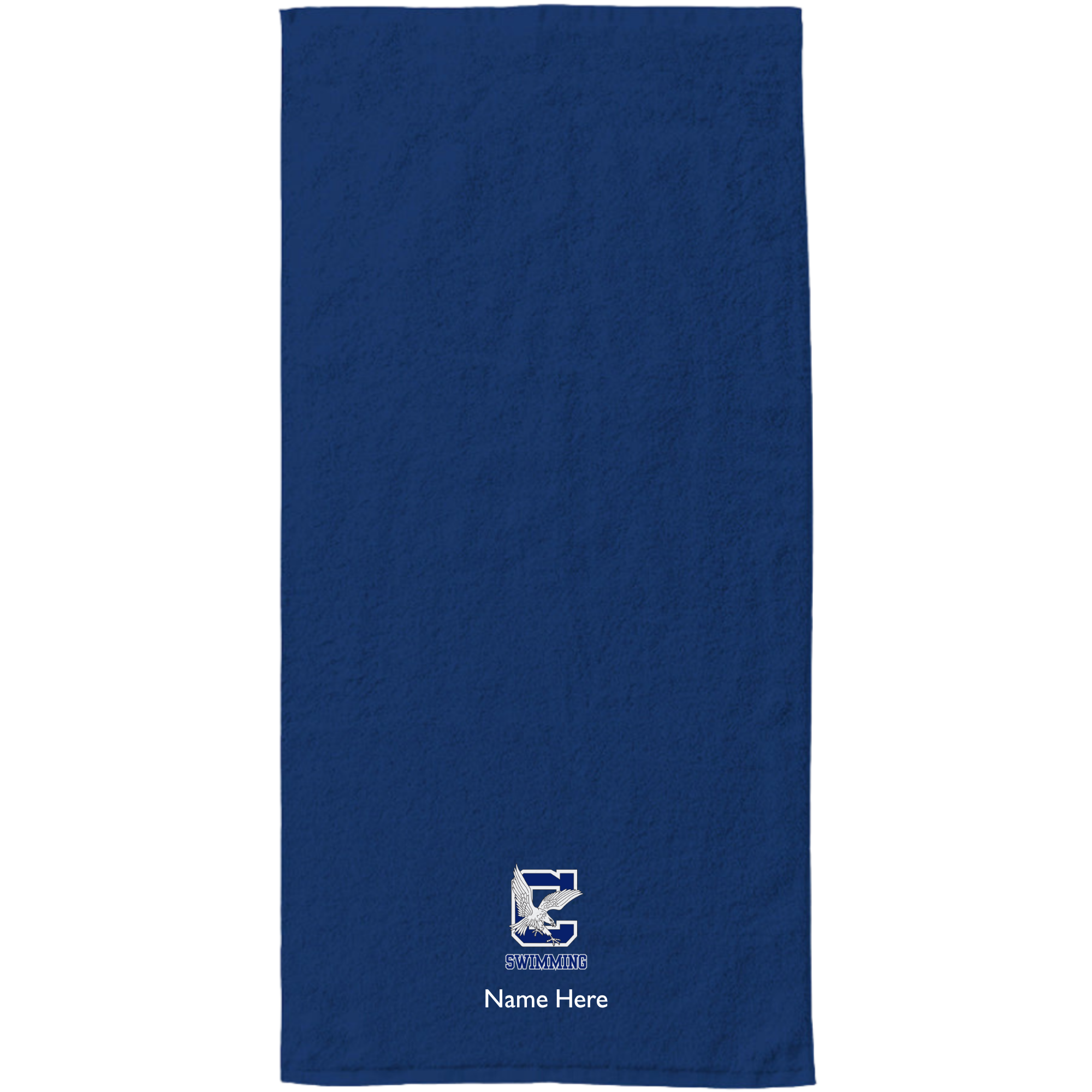 34" x 70" Velour Towel (Embroidered) - Clover High School