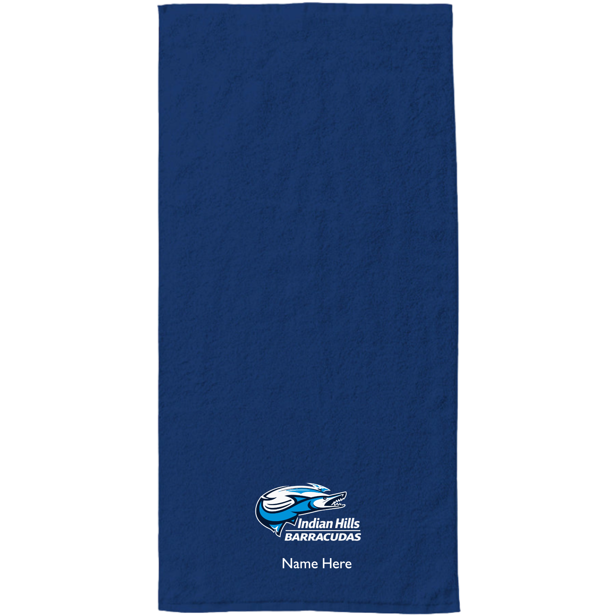 34" x 70" Velour Towel (Embroidered) - Indian Hills Barracudas