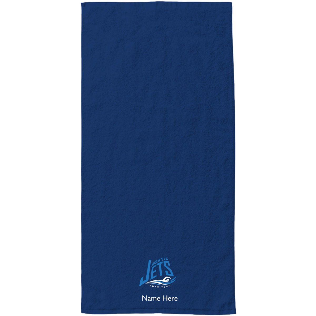 34" x 70" Velour Towel (Customized) - Marietta Jets