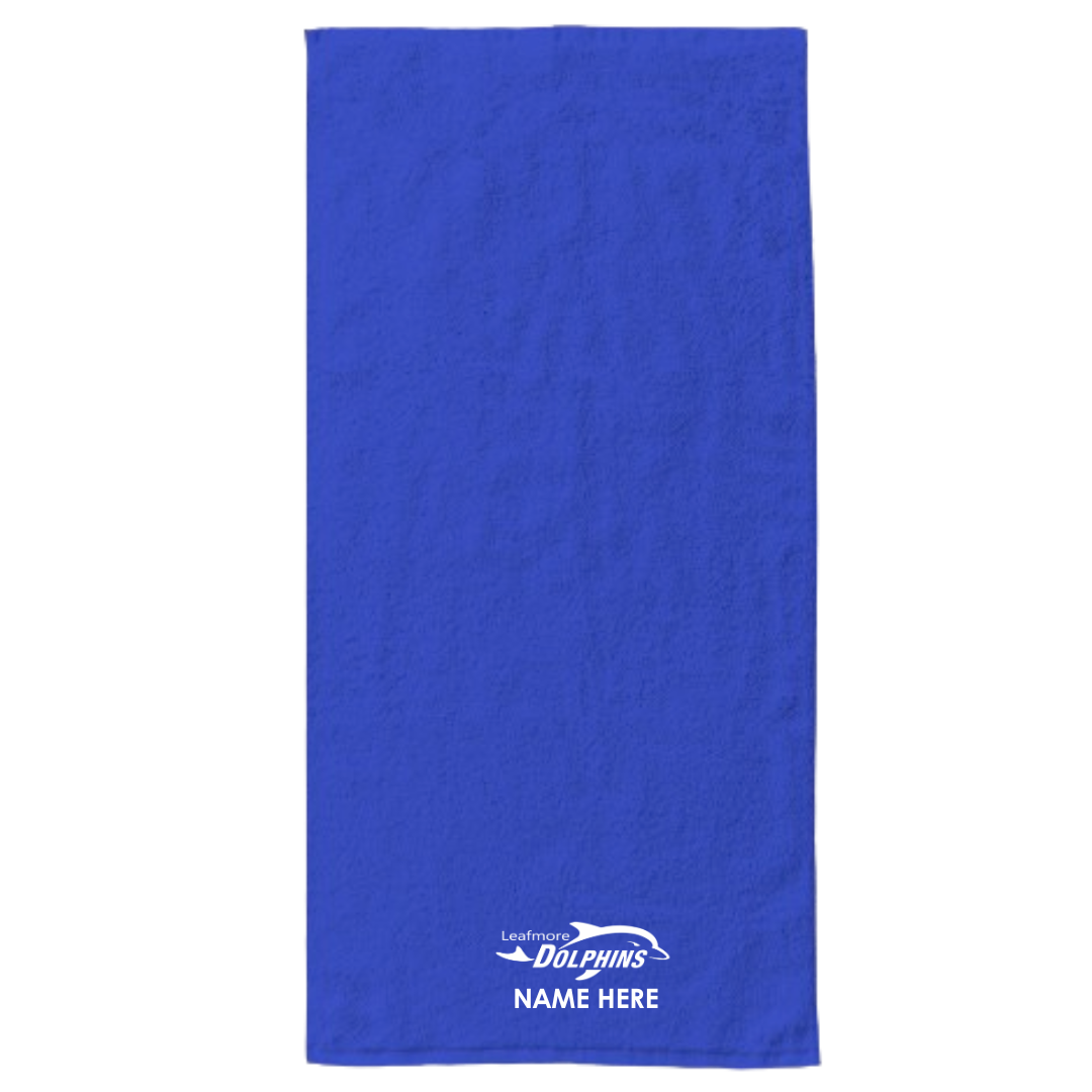34" x 70" Velour Towel (Customized) - Leafmore