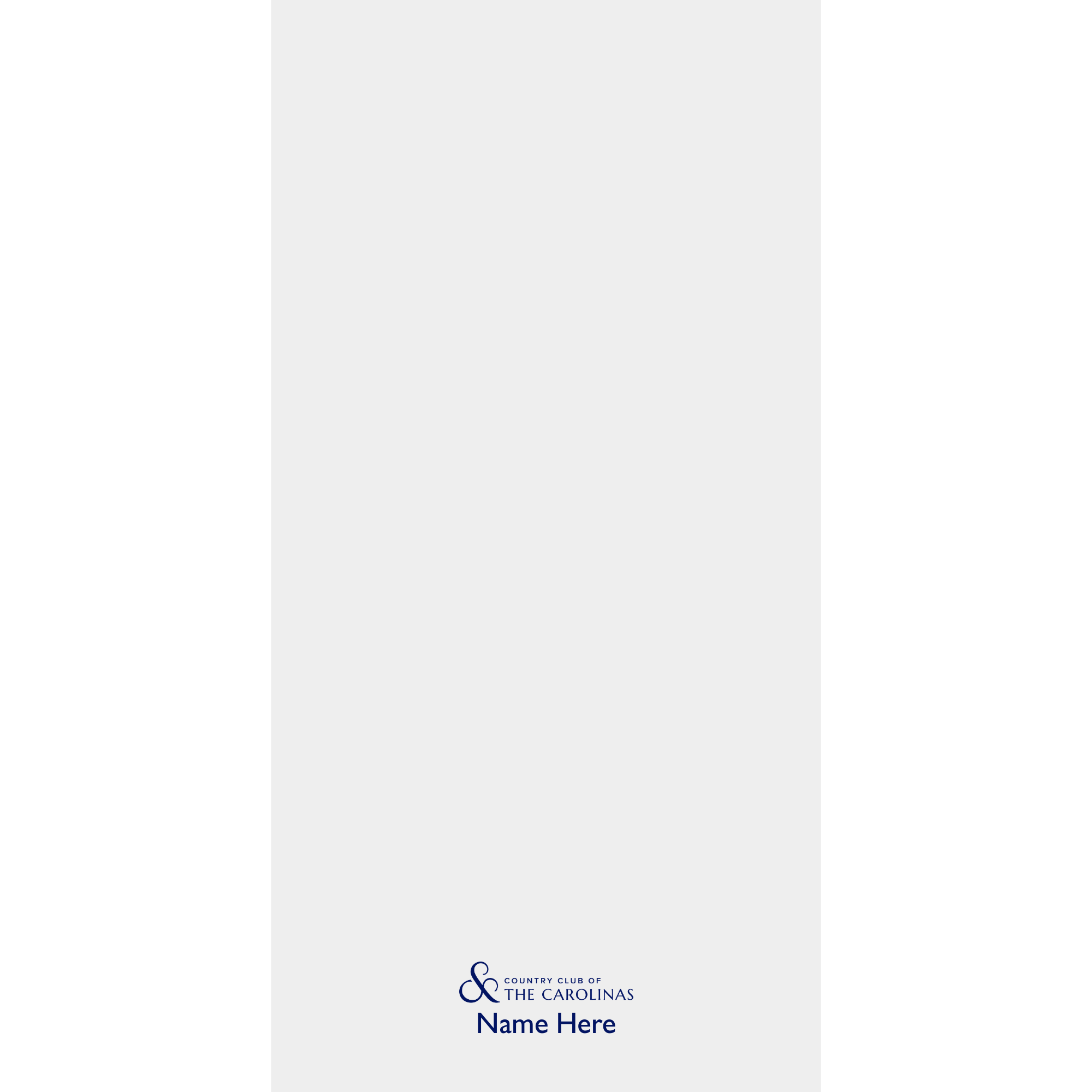 White 34" x 70" Velour Towel (Embroidered) - CC of the Carolinas