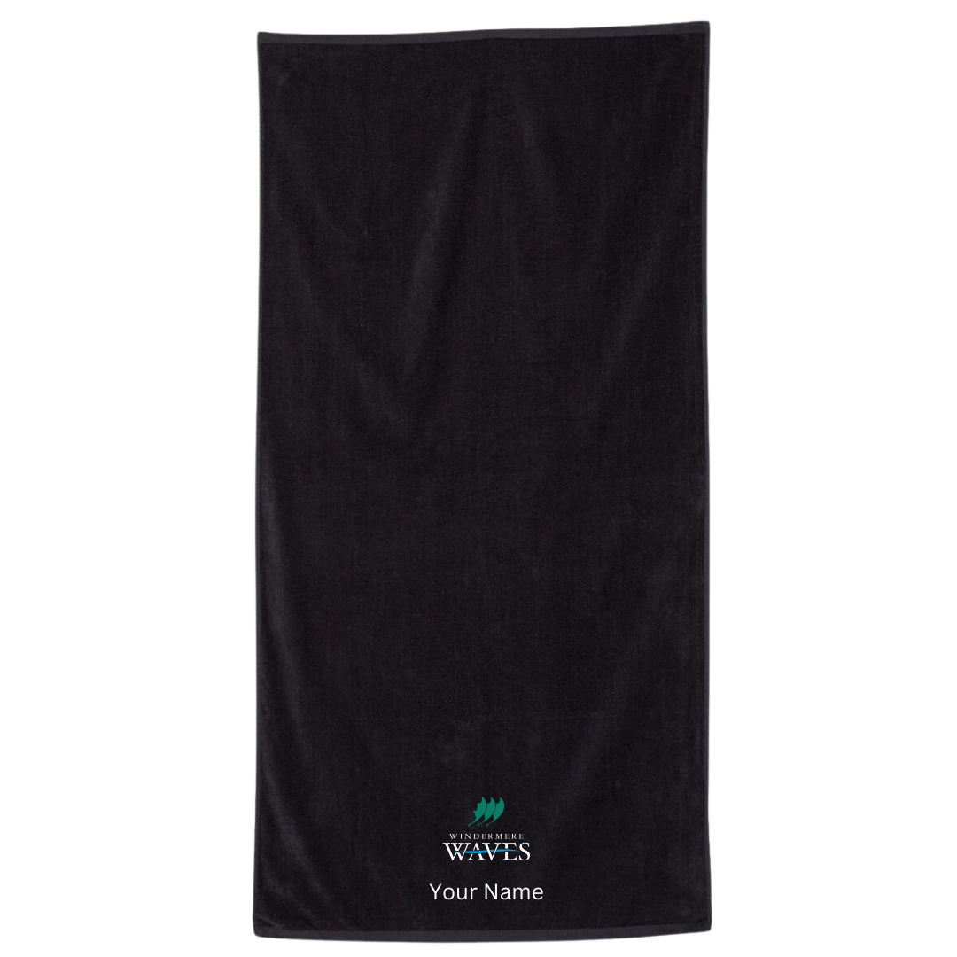 34" x 70" Velour Towel (Embroidered) - Windermere
