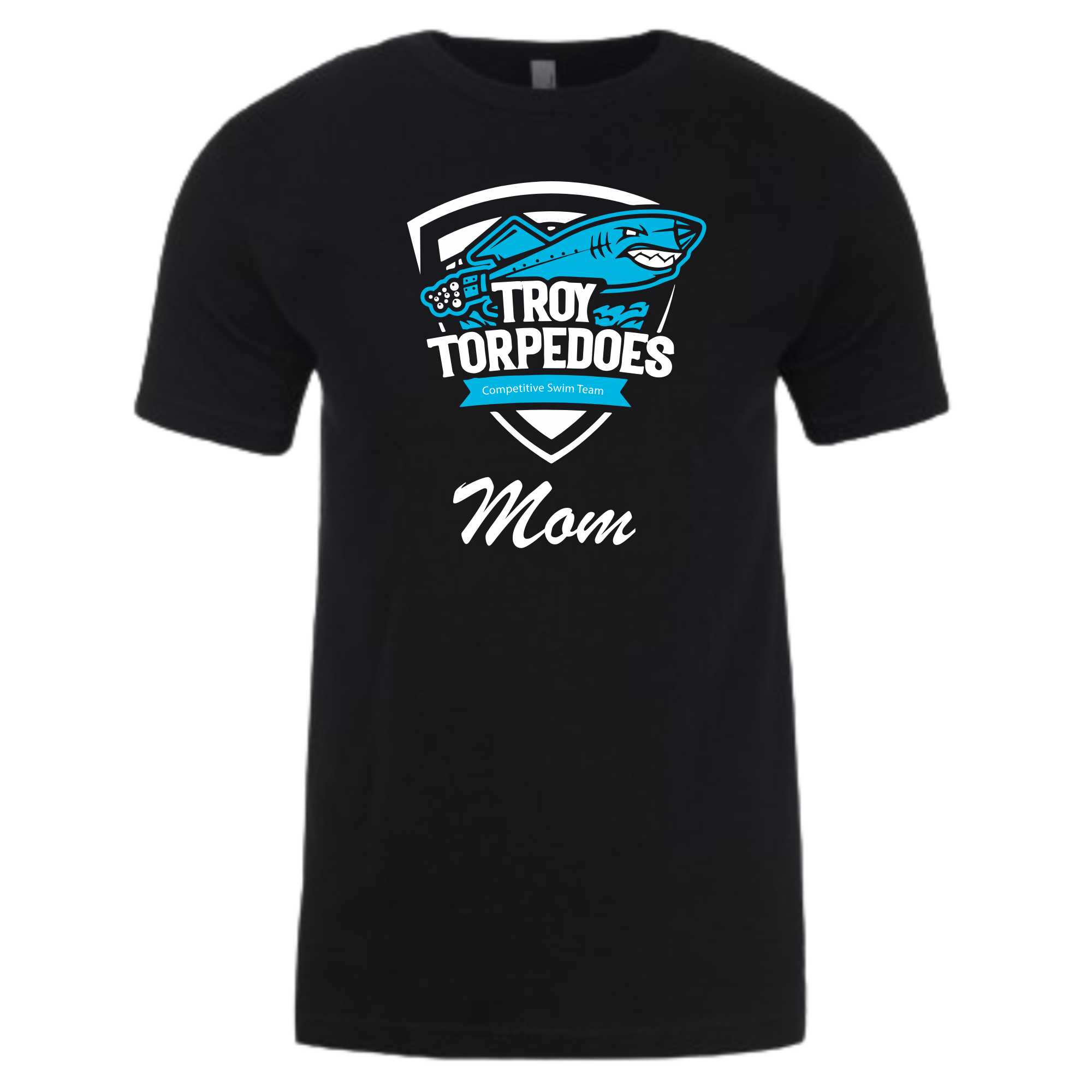 Short Sleeve T-Shirt #2 Swim Mom (Customized) - Troy Torpedoes