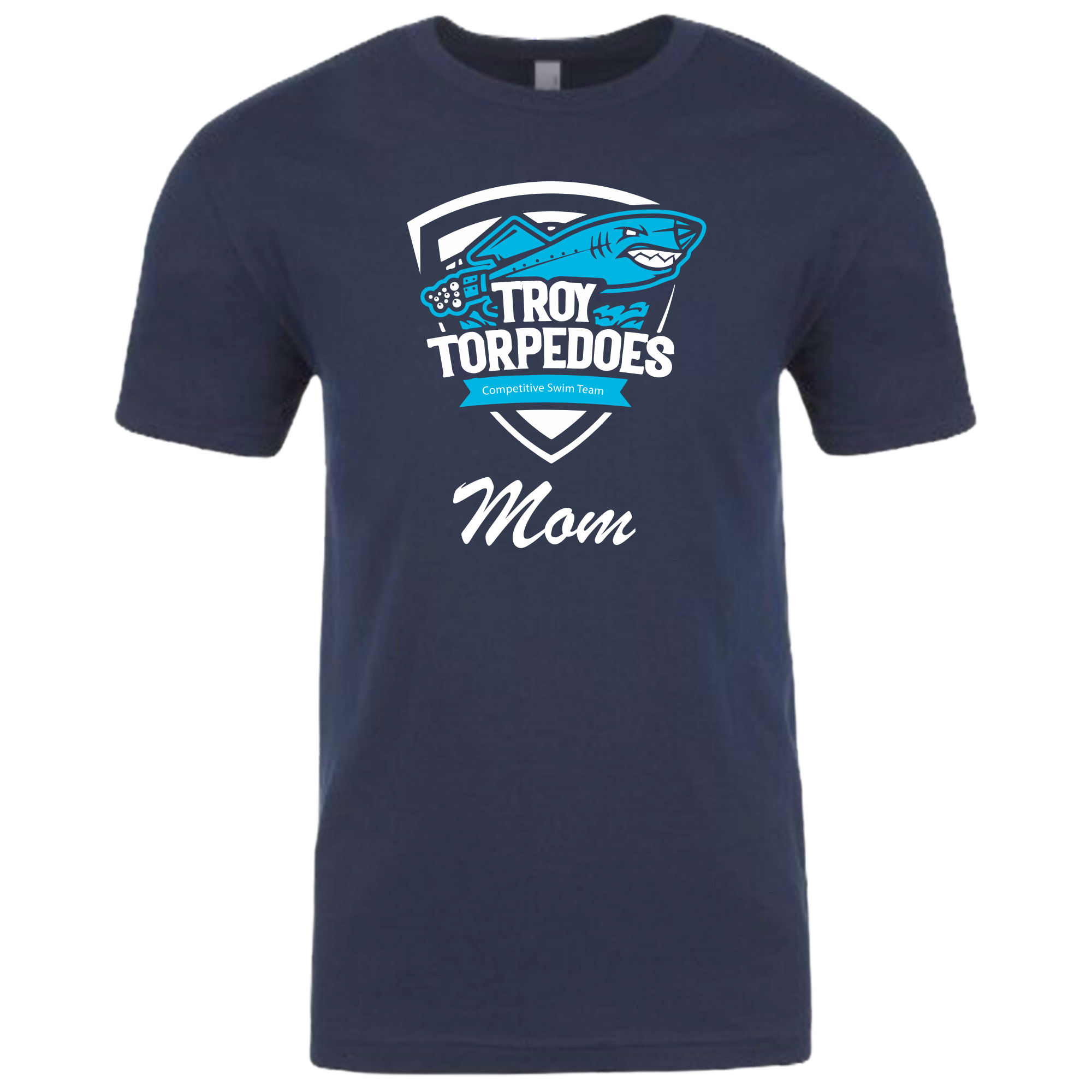 Short Sleeve T-Shirt #2 Swim Mom (Customized) - Troy Torpedoes