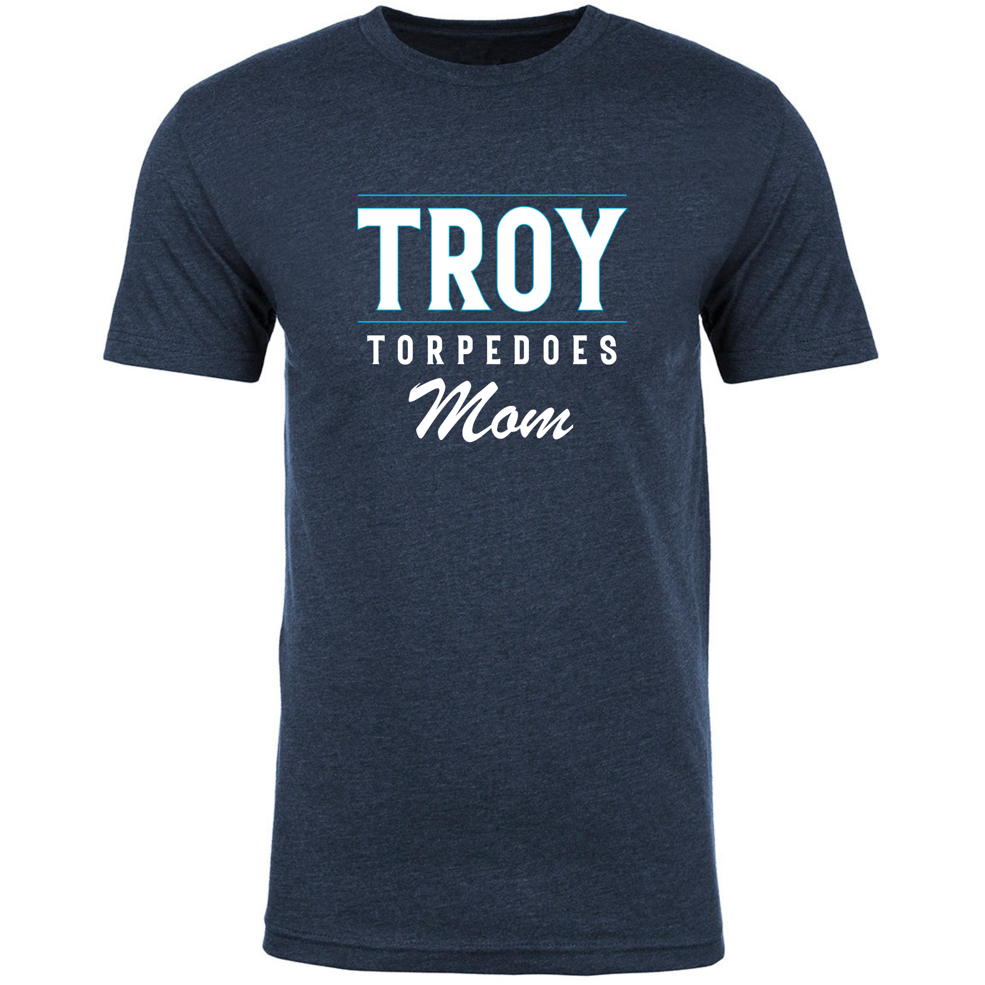 Short Sleeve T-Shirt Text Logo Swim Mom (Customized) - Troy Torpedeos