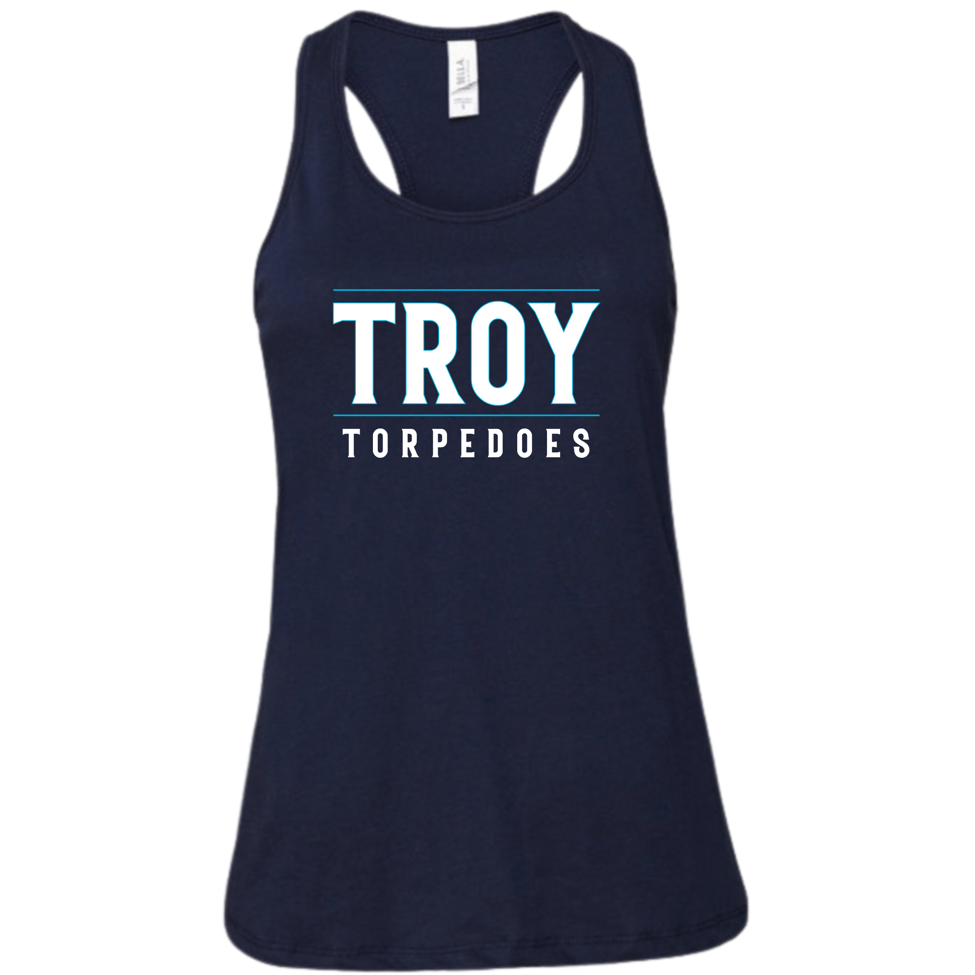 Ladies' Racer Back Tank #1 (Customized) - Troy Torpedoes