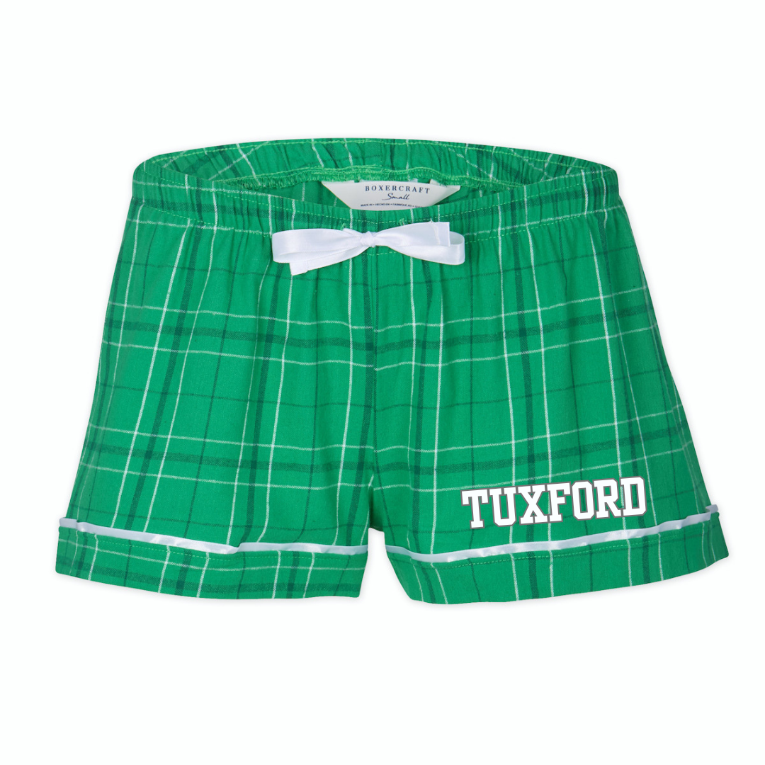 Boxercraft Women's Flannel Short (Customized) - Tuxford